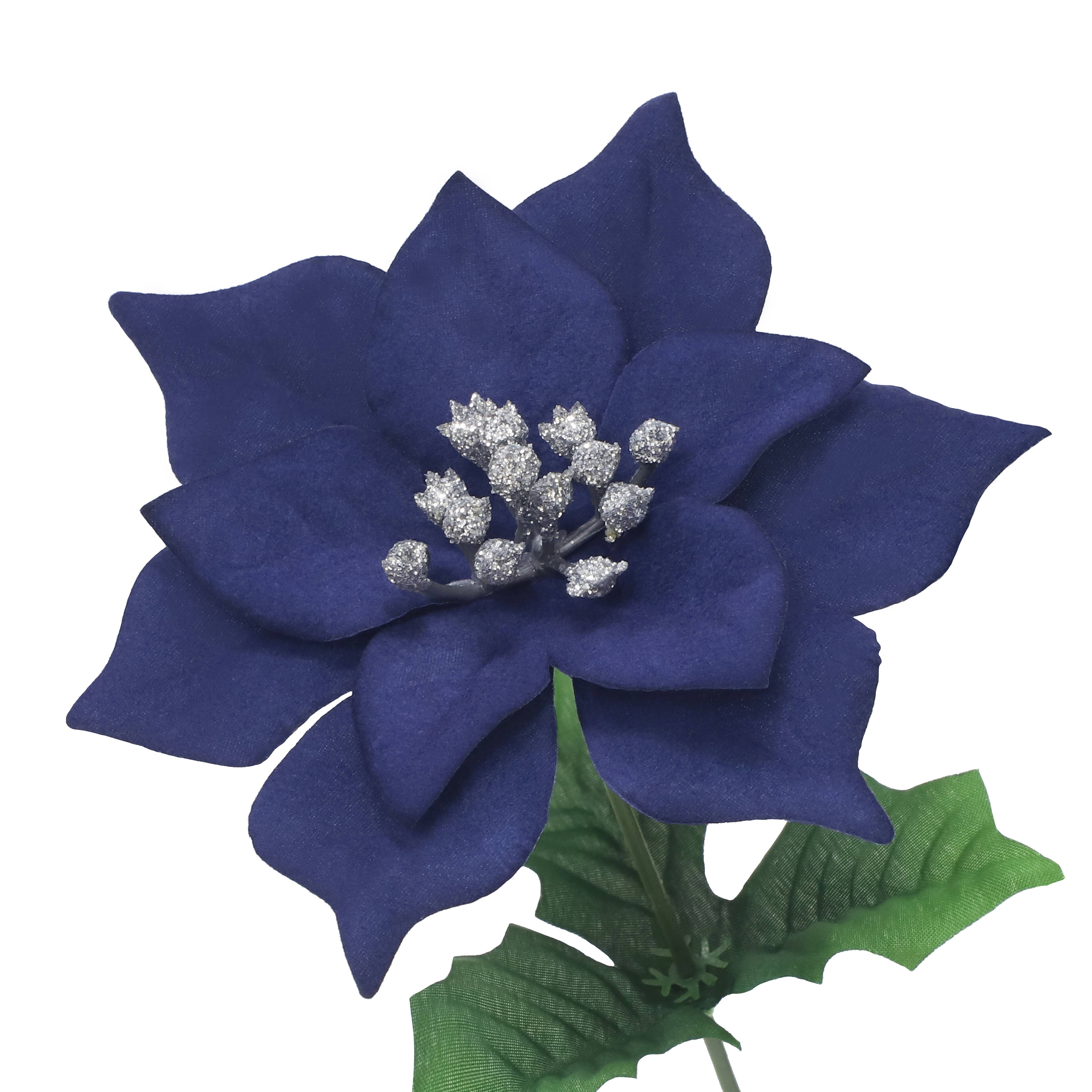 12&#x22; Poinsettia with Glitter Bush by Ashland&#xAE;