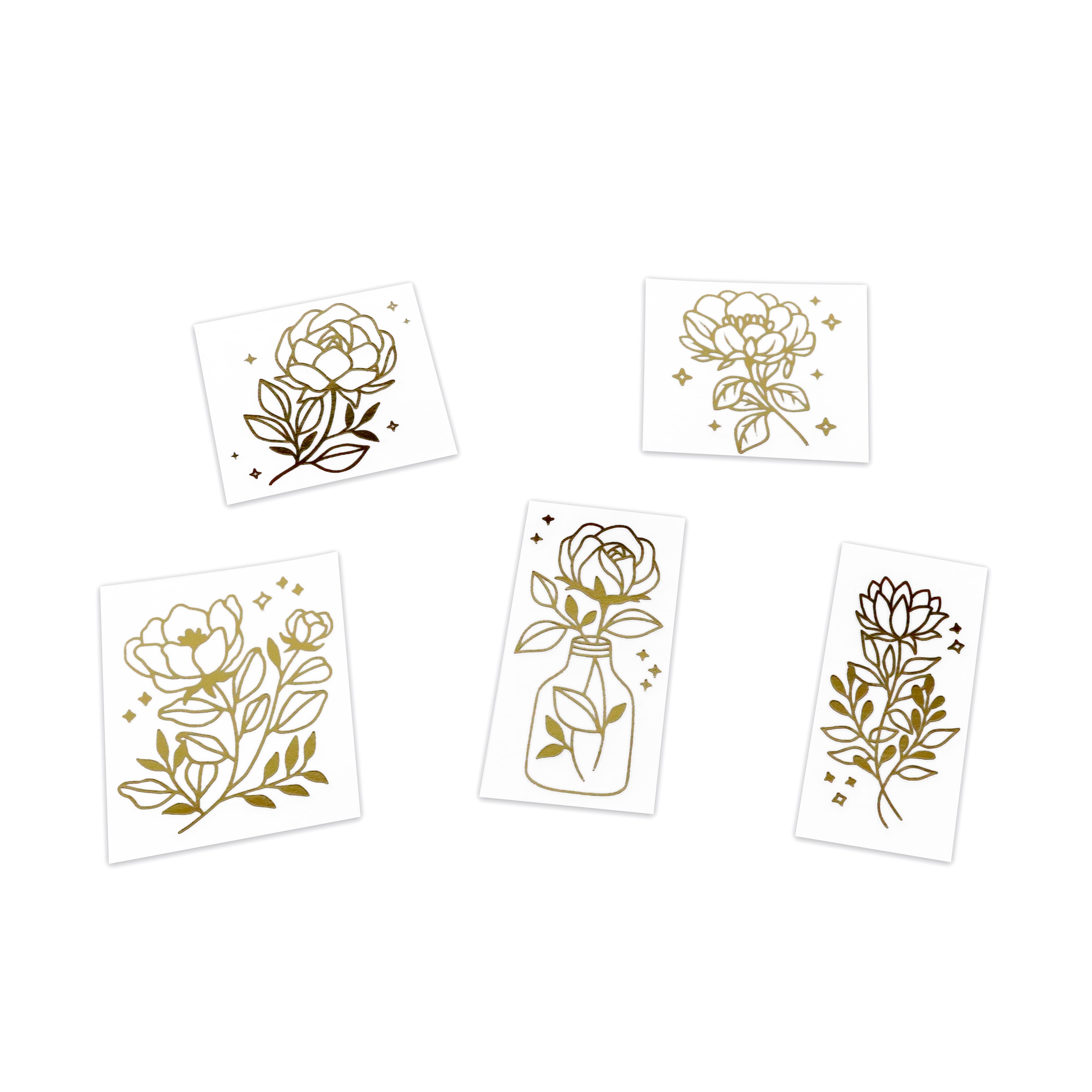 Gold Flower Cold Transfer Stickers by Recollections&#x2122;