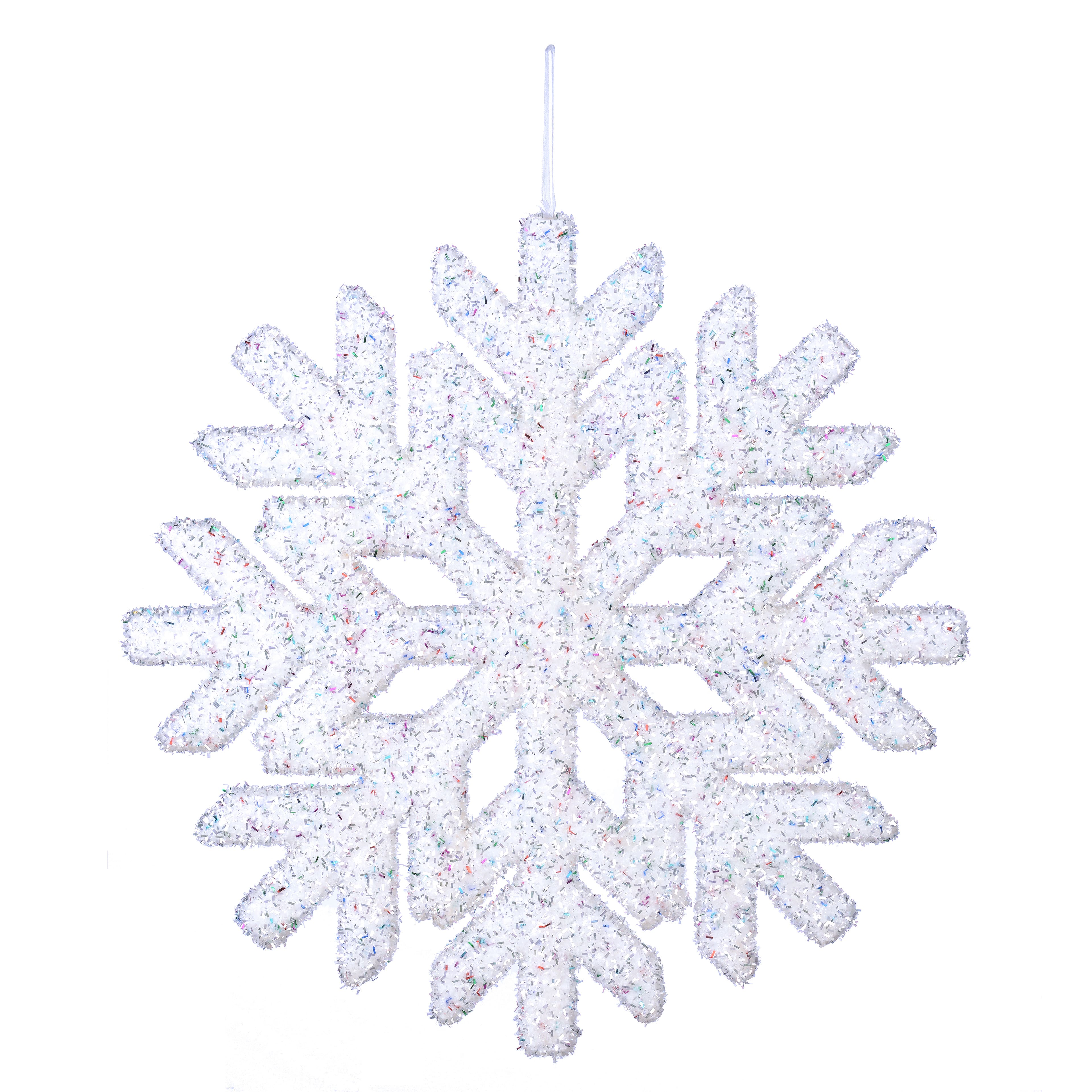 16&#x22; Glitter Snowflake Hanging D&#xE9;cor by Ashland&#xAE;