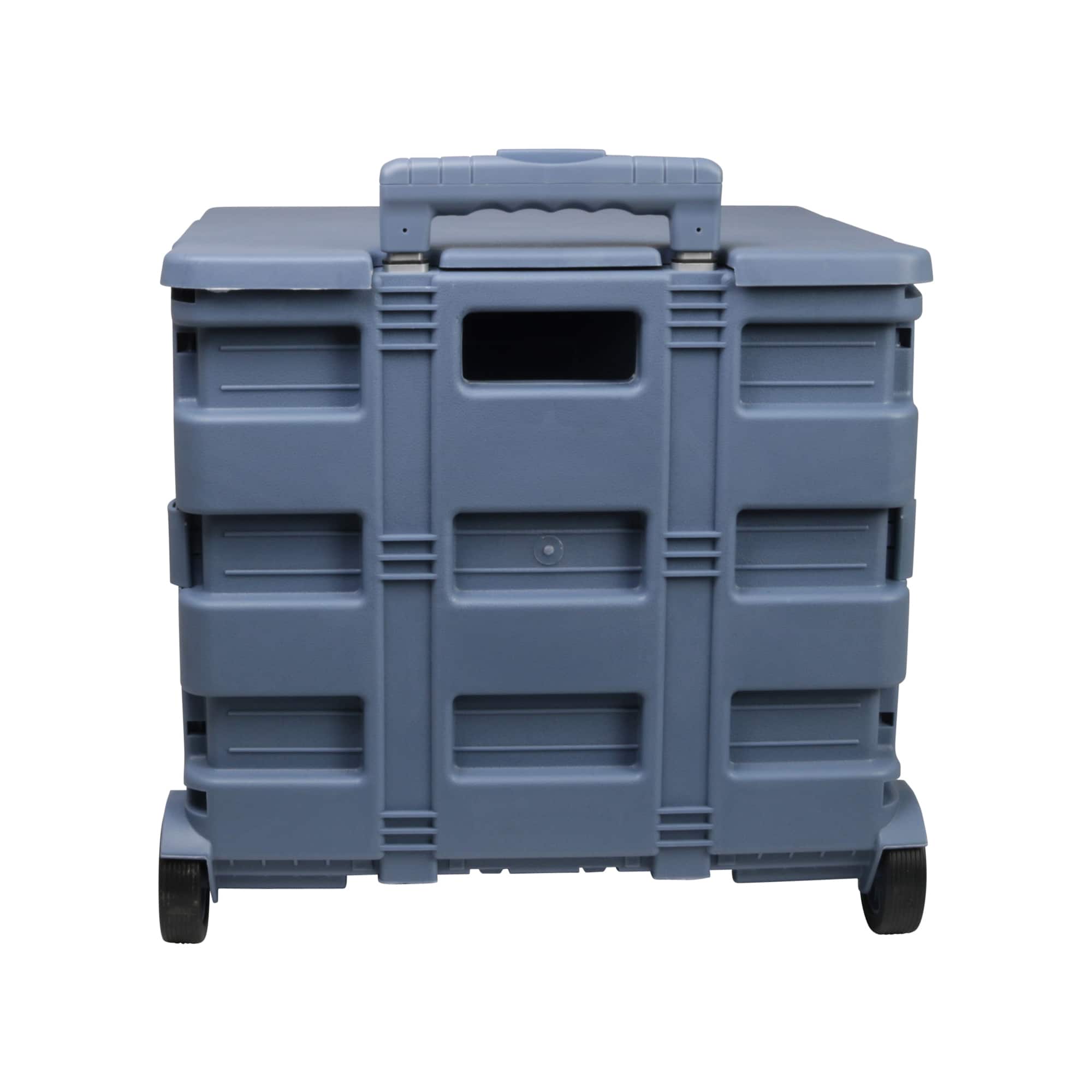 Everything Mary Blue Plastic Collapsible Cart Organizer