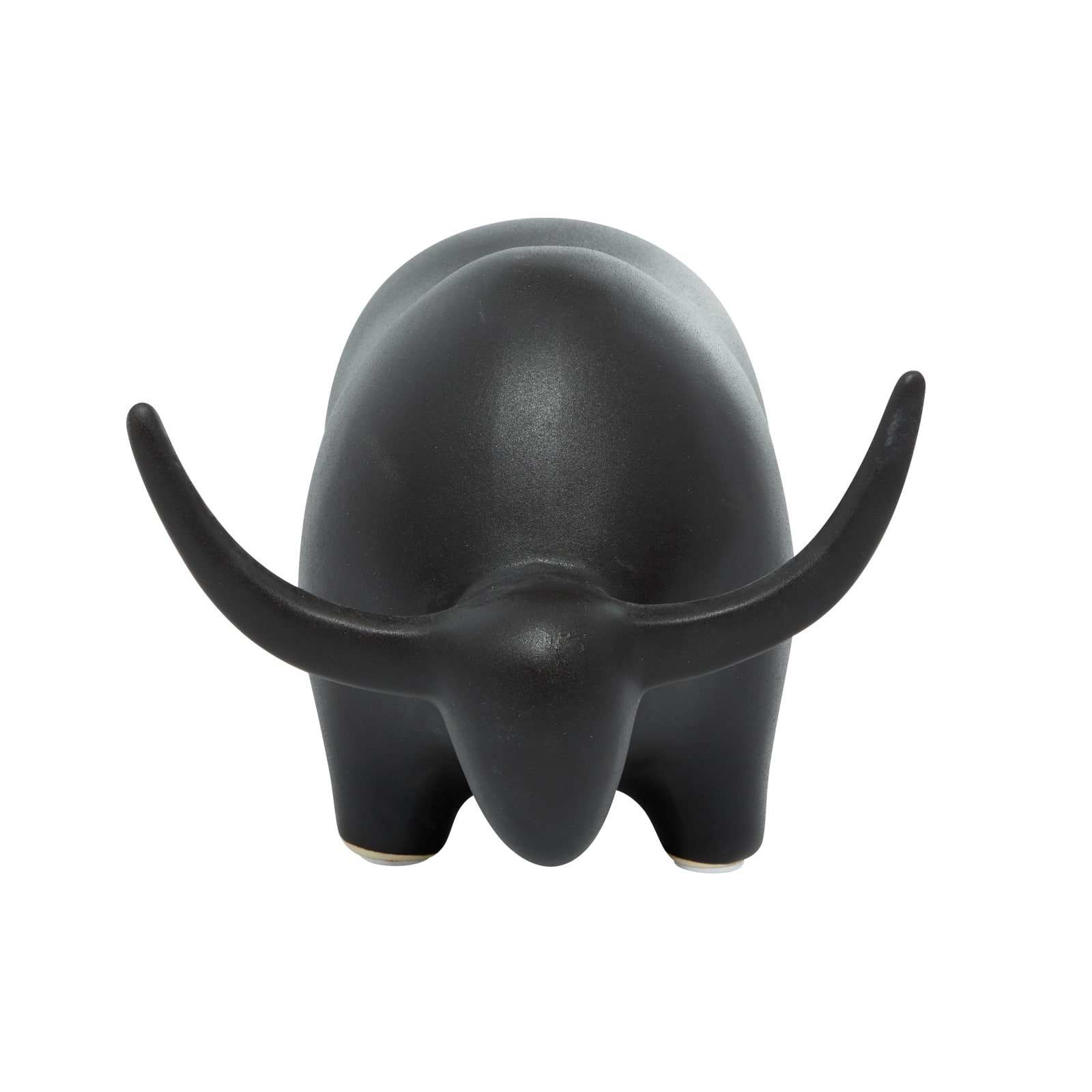 The Novogratz 11" Black Contemporary Bull Sculpture