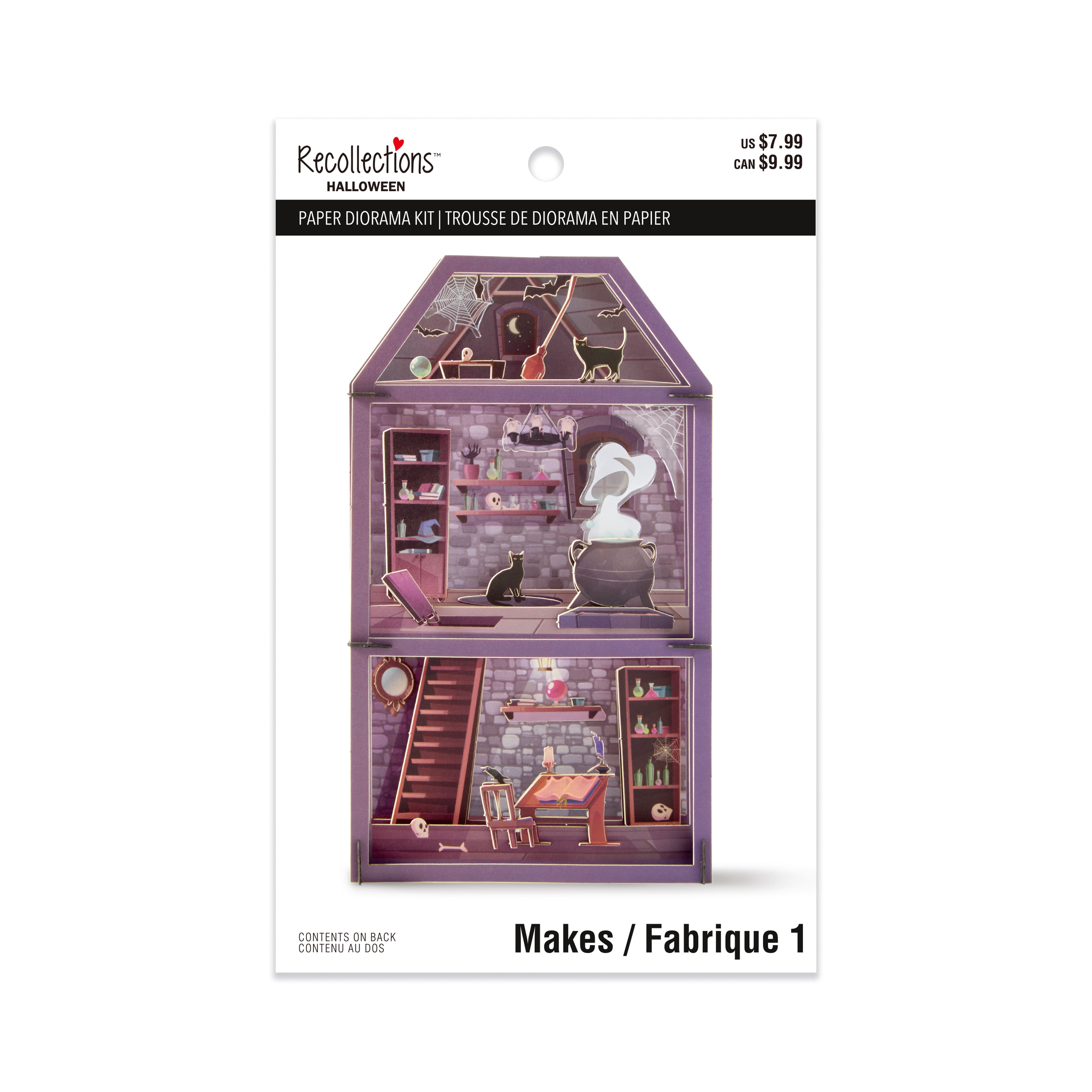 Witch&#x27;s Cottage Paper Diorama Kit by Recollections&#x2122;