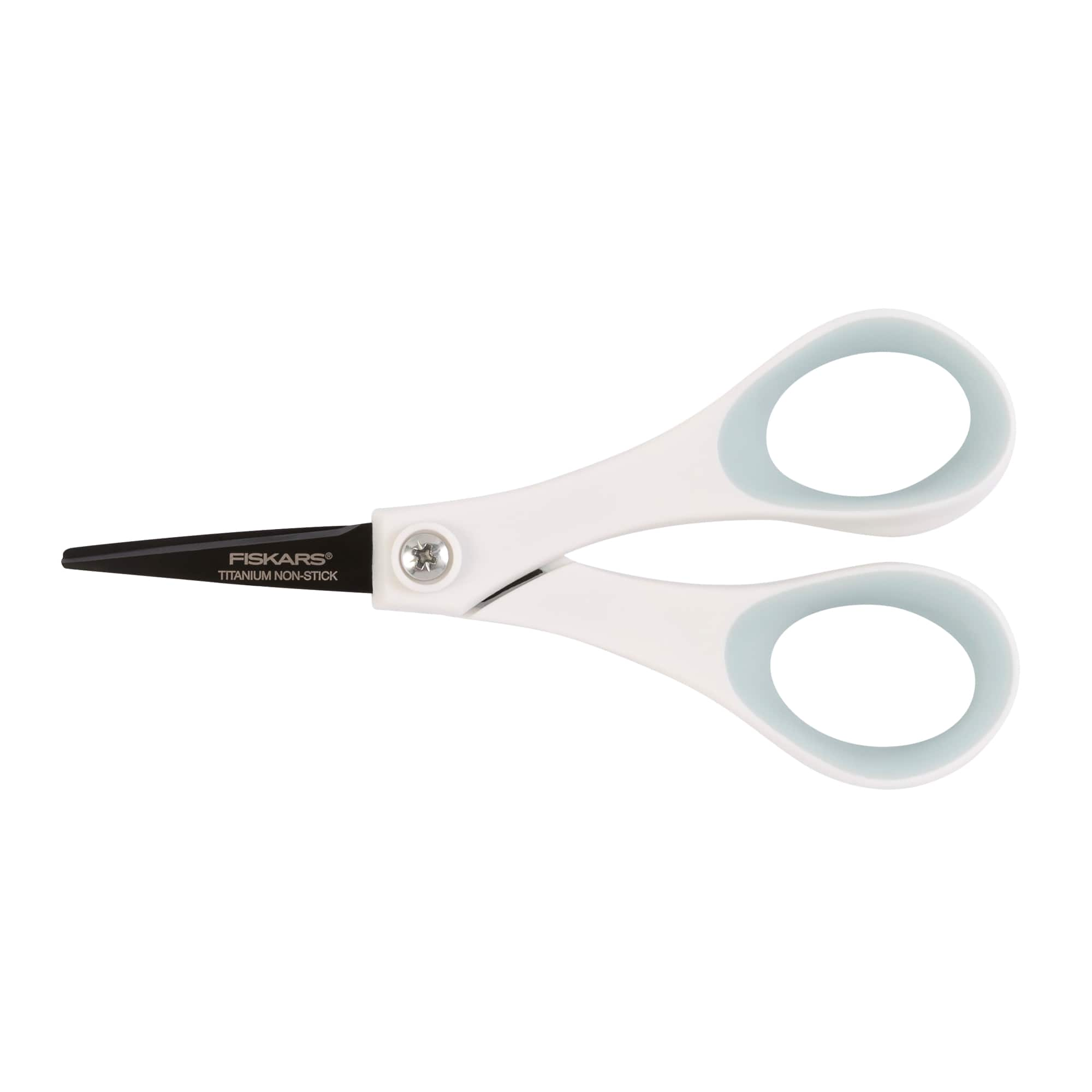 12 Pack: Fiskars&#xAE; Nonstick Titanium Softgrip&#xAE; Detail Scissors