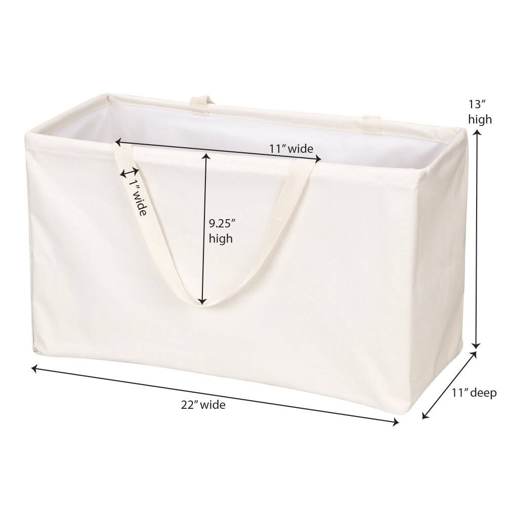Household Essentials Krush® White Canvas Utility Tote