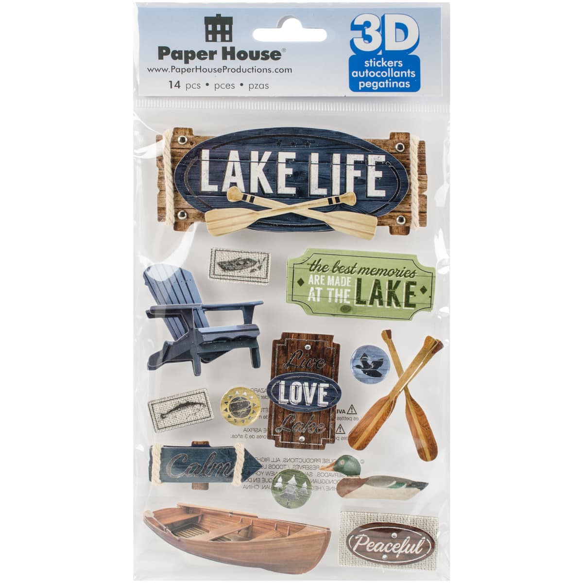 Paper House&#xAE; Lake Life 3D Stickers