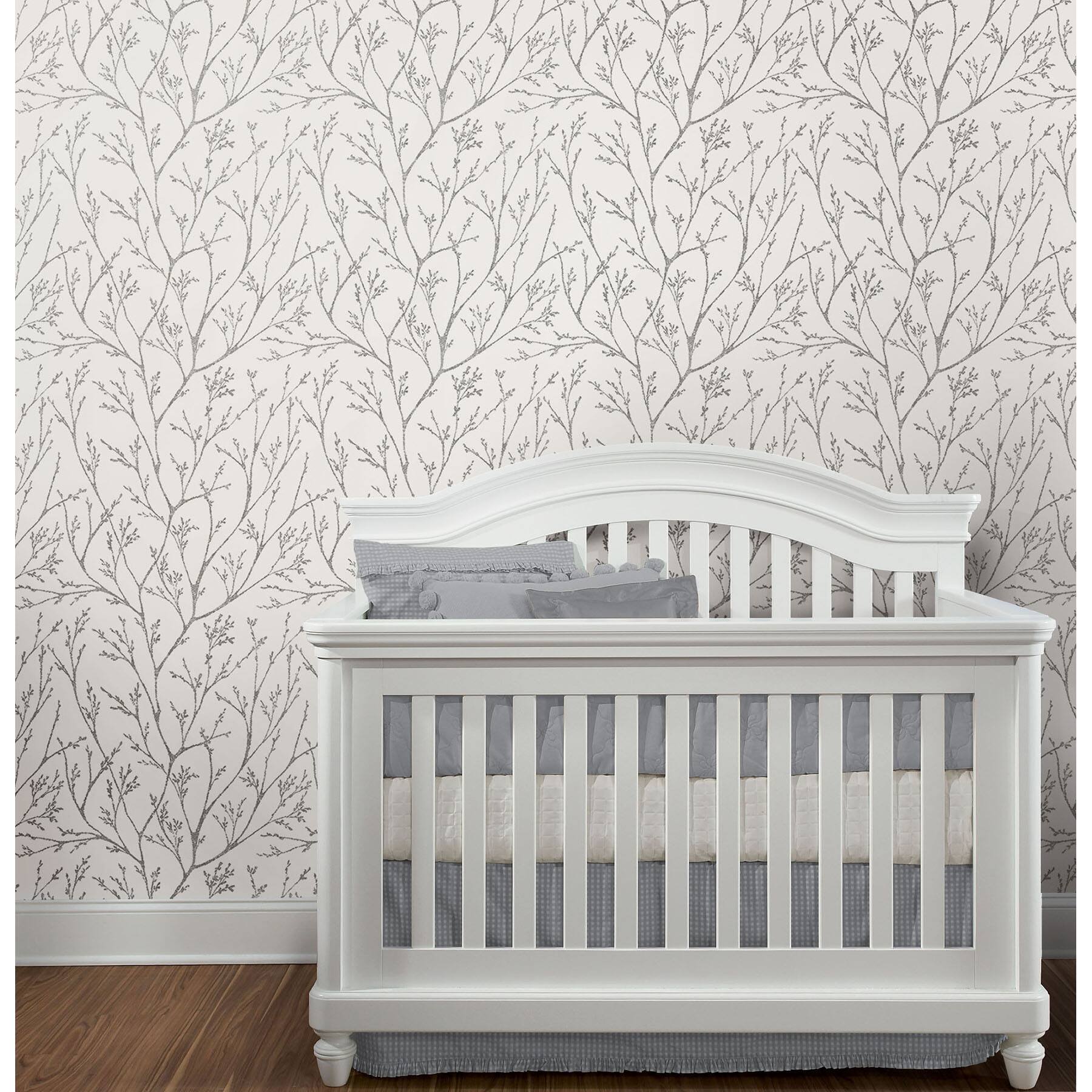 RoomMates Gray Tree Branches Peel &#x26; Stick Wallpaper