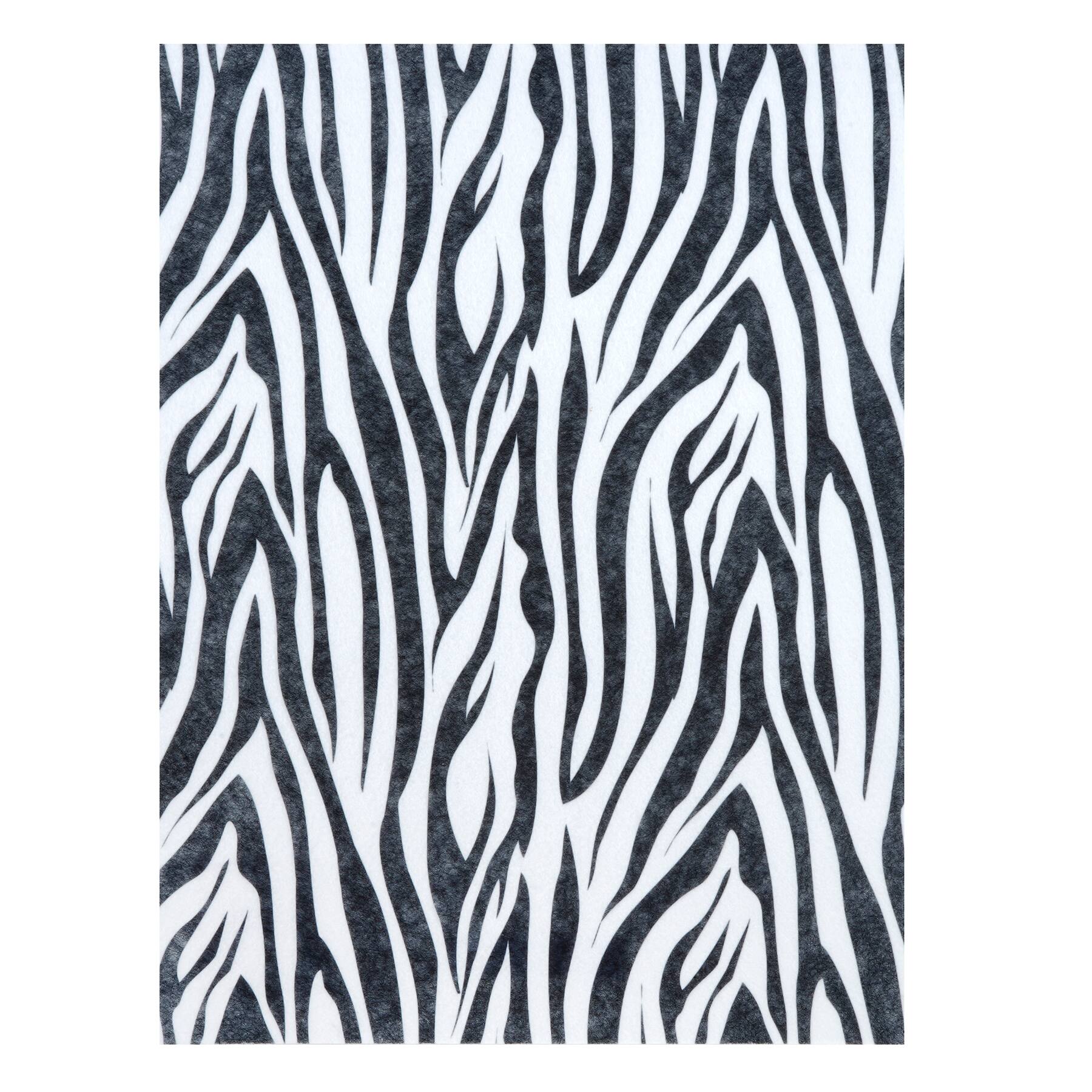 9" x 12" Zebra Felt by Creatology™