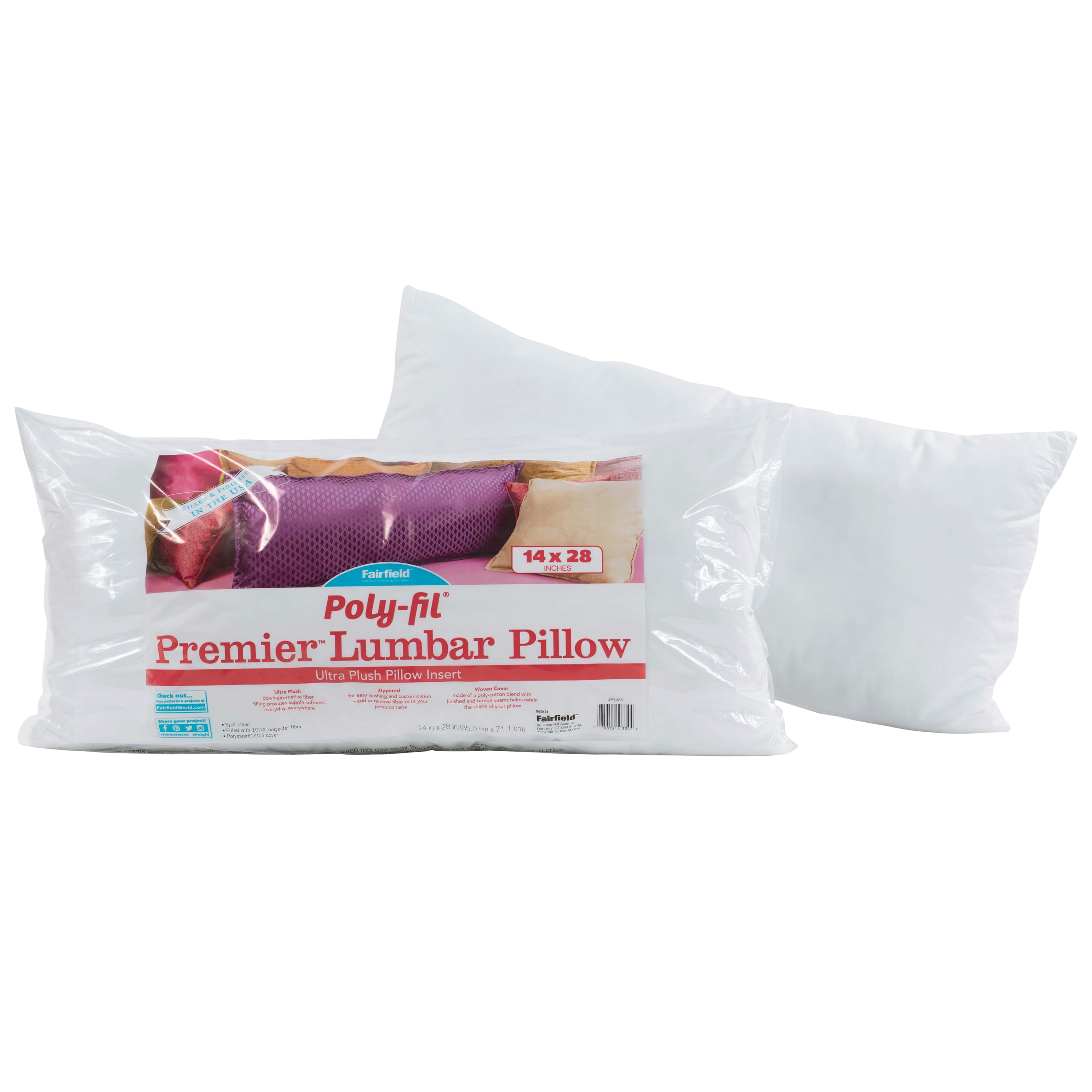 Poly-Fil® Premier™ Lumbar Pillow Insert, 14 x 28