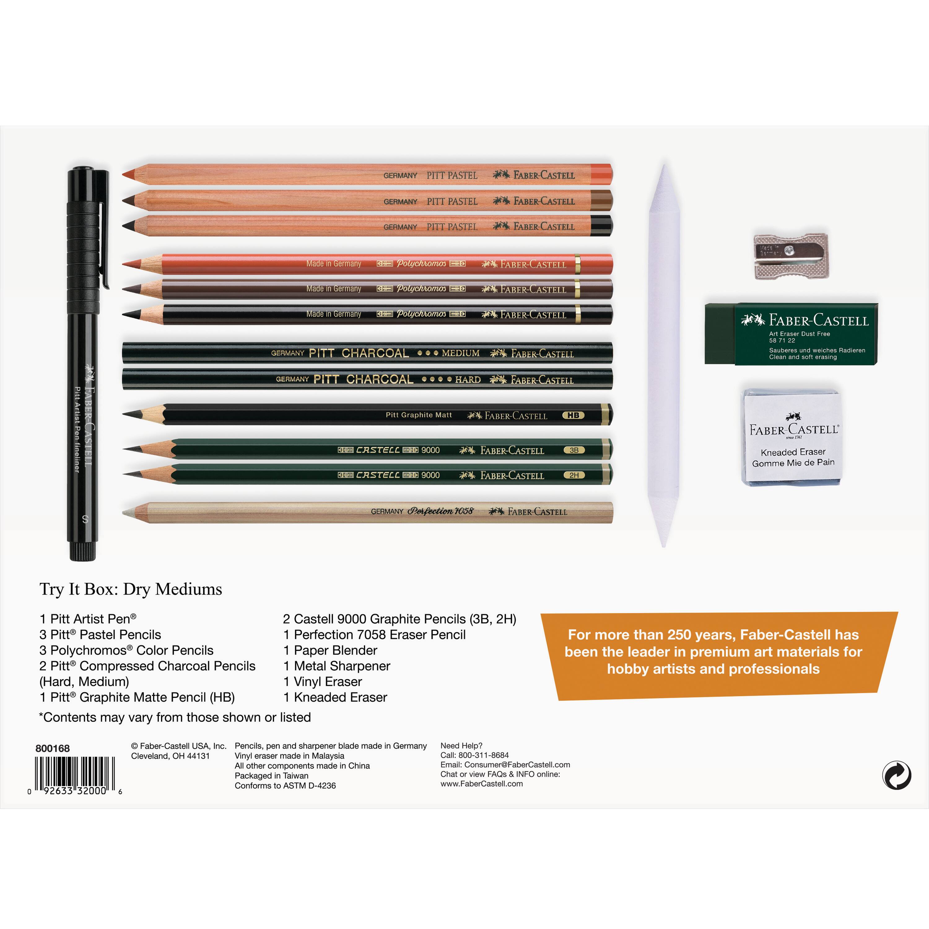 Faber-Castell&#xAE; Dry Mediums Art &#x26; Graphic Try It Box Set