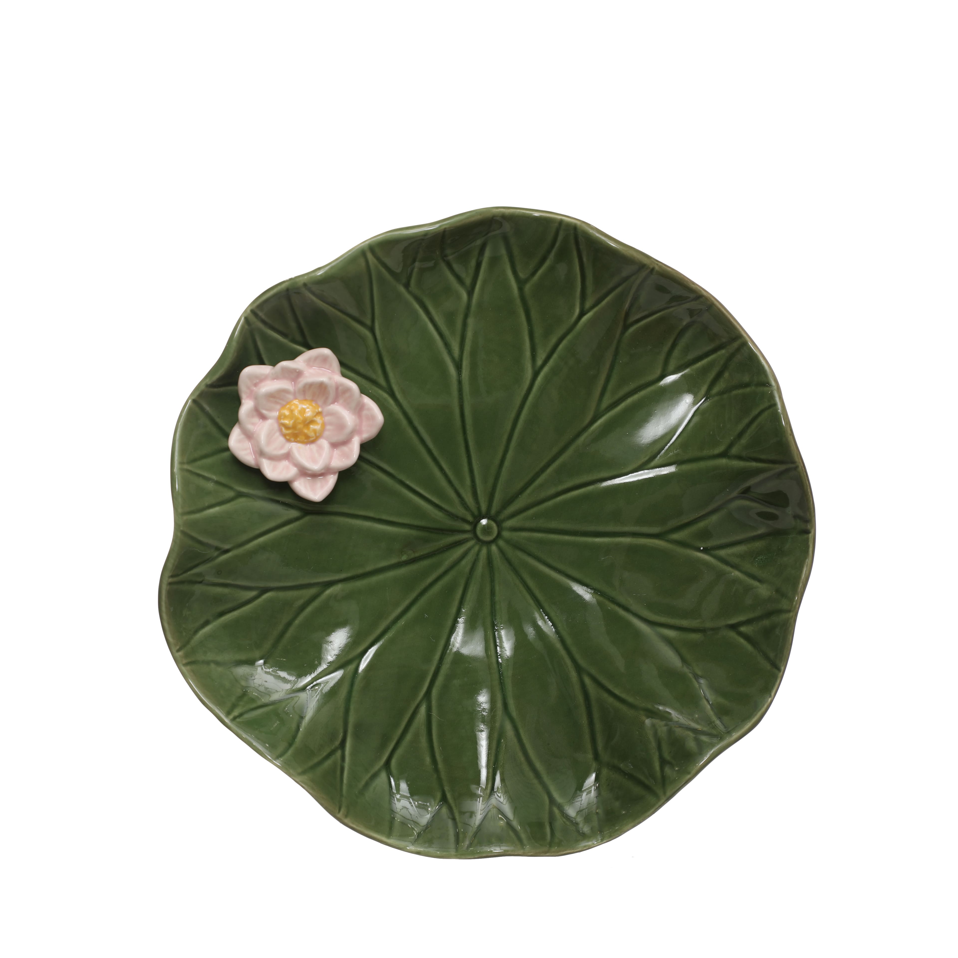 10.25&#x22; Lily Pad Ceramic Plate by Ashland&#xAE;