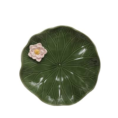 10.25" Lily Pad Ceramic Plate by Ashland®