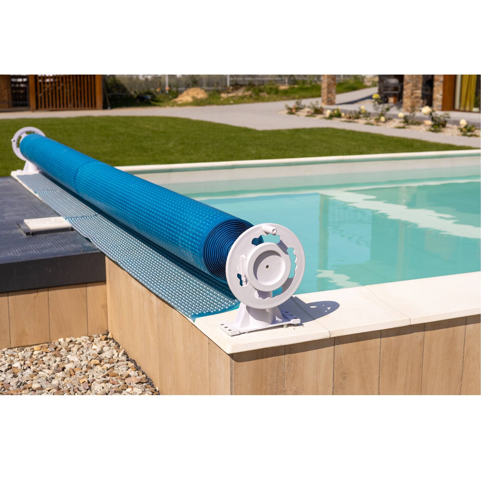 Swimline HydroTools Above Ground Pool Solar Cover Blanket Reel System