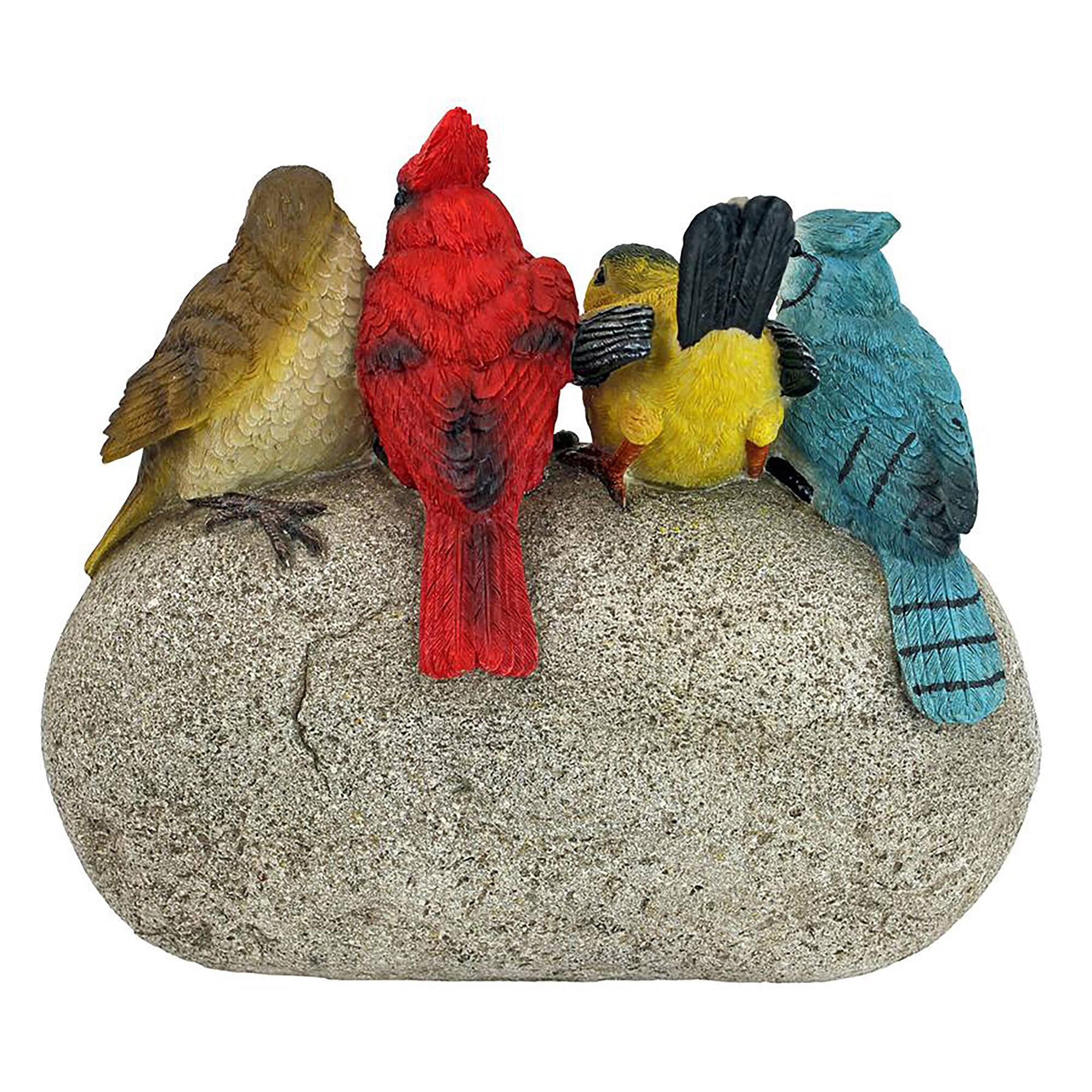 Design Toscano 8" Birdy Welcome Garden Stone Statue