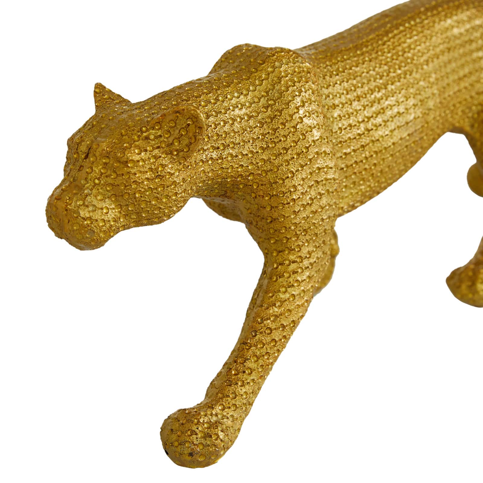 Gold Glam Leopard Sculpture Set