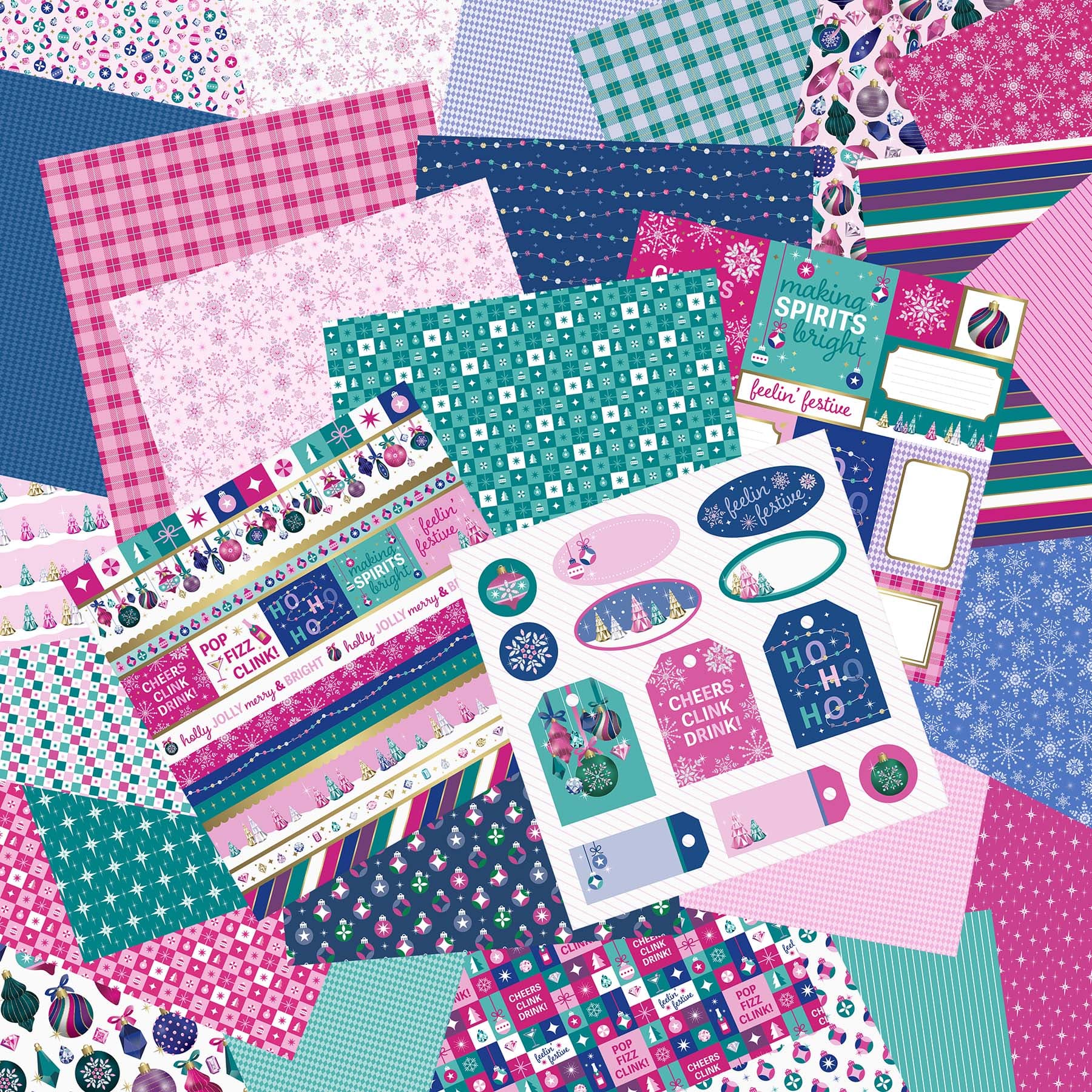 12&#x22; x 12&#x22; Jewels &#x26; Jolly Paper Pad by Recollections