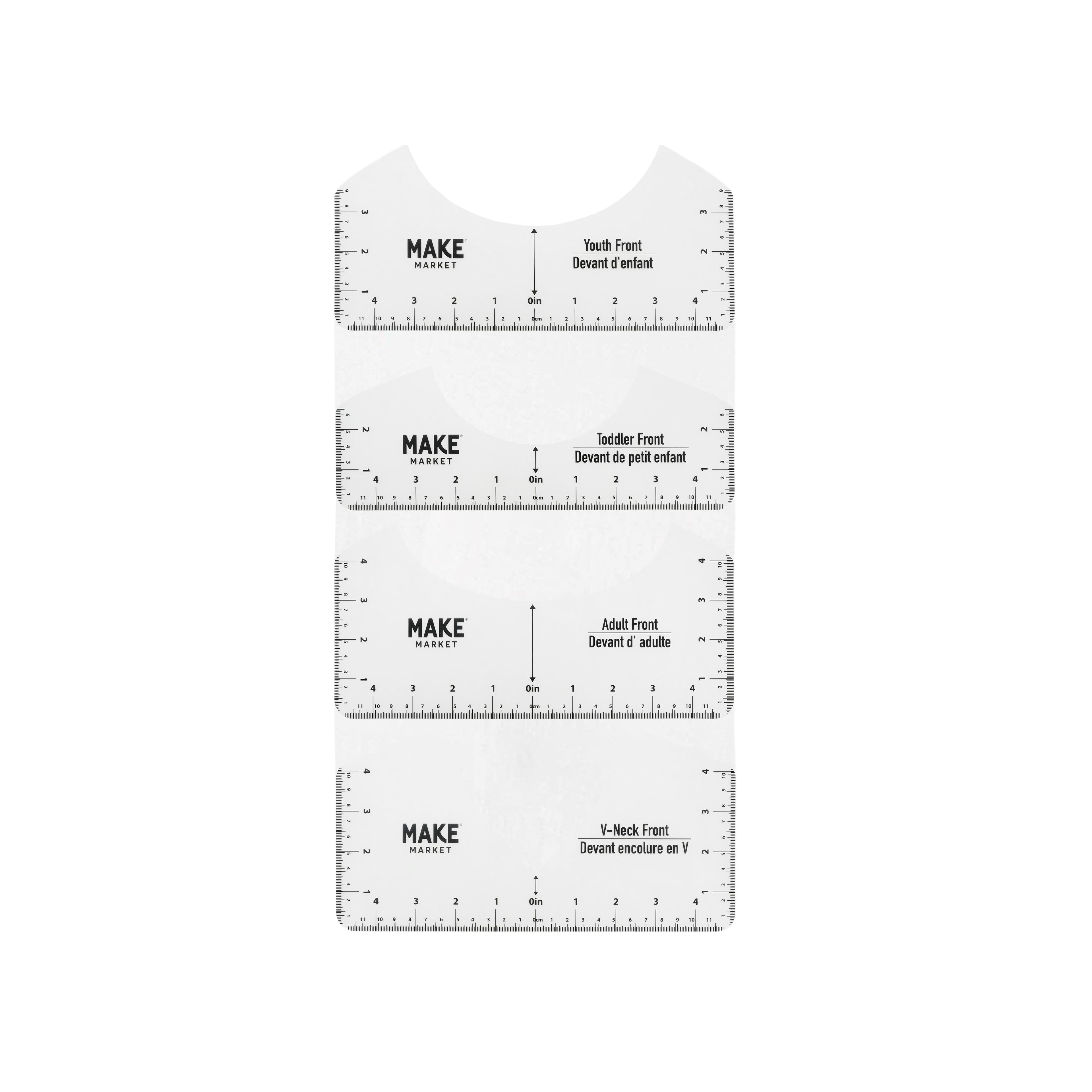 T-Shirt Ruler Guide Set by Make Market®