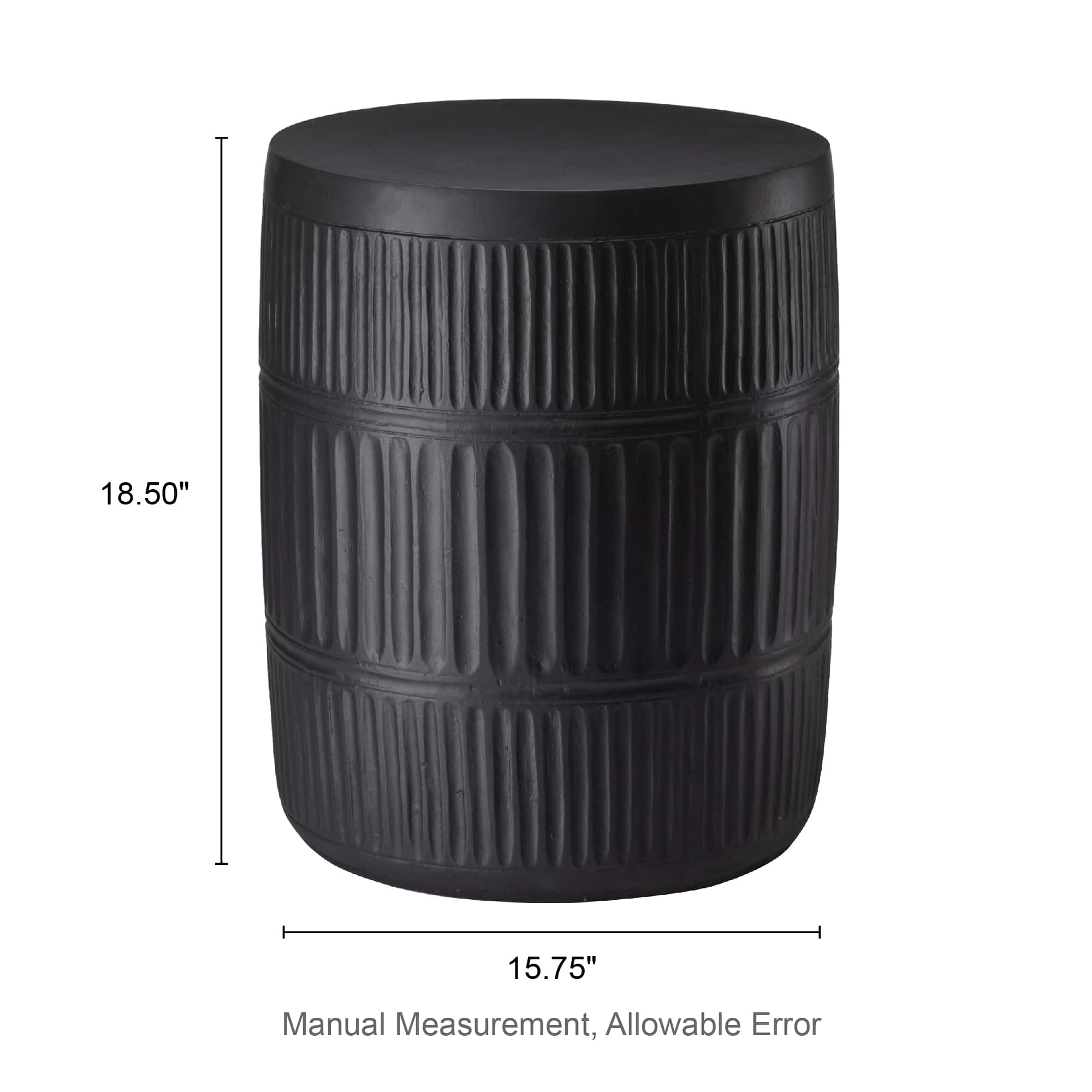 Glitzhome® 18.5" Multi-Functional Textured Garden Stool