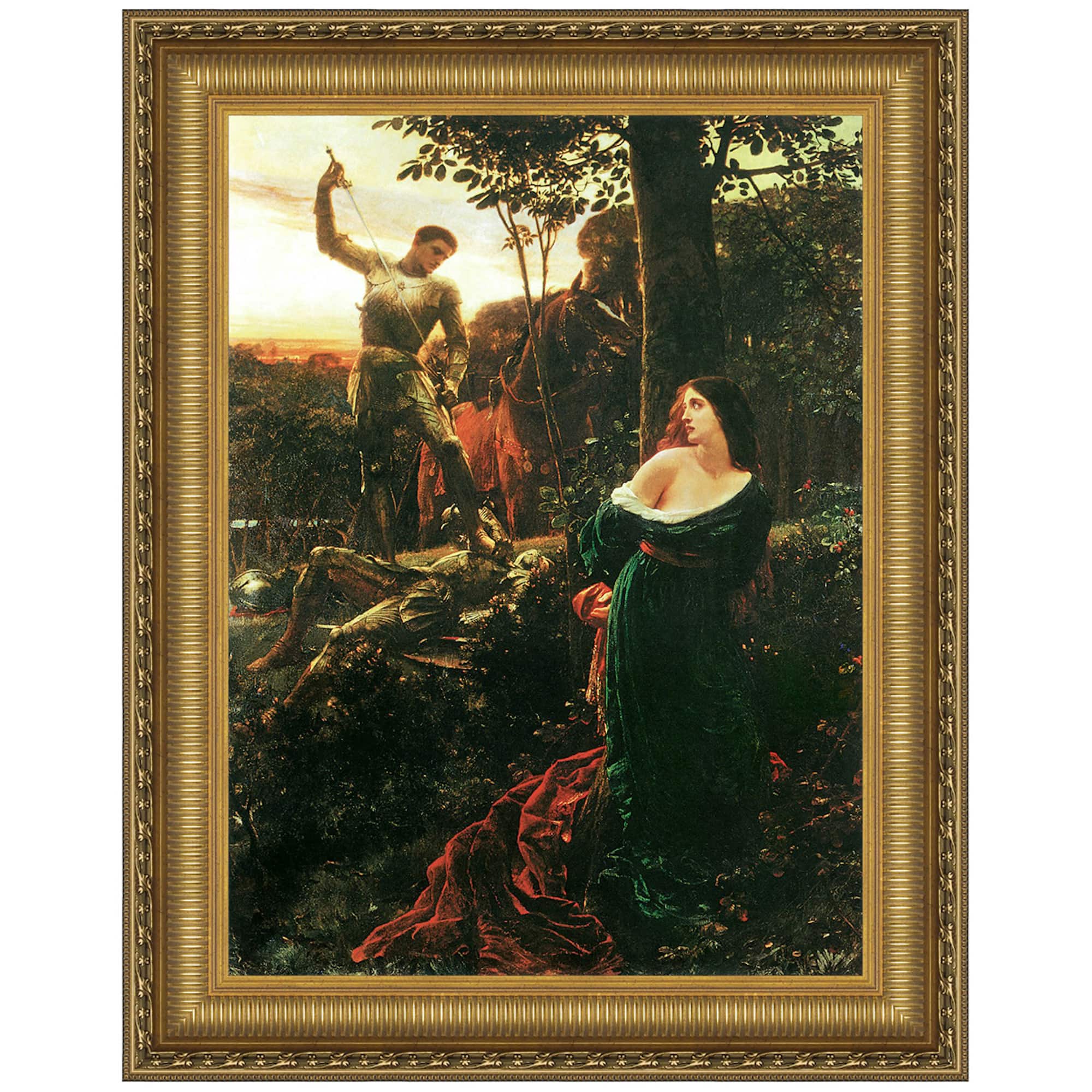Design Toscano Chivalry 1885 Canvas Replica Painting Wall D&#xE9;cor