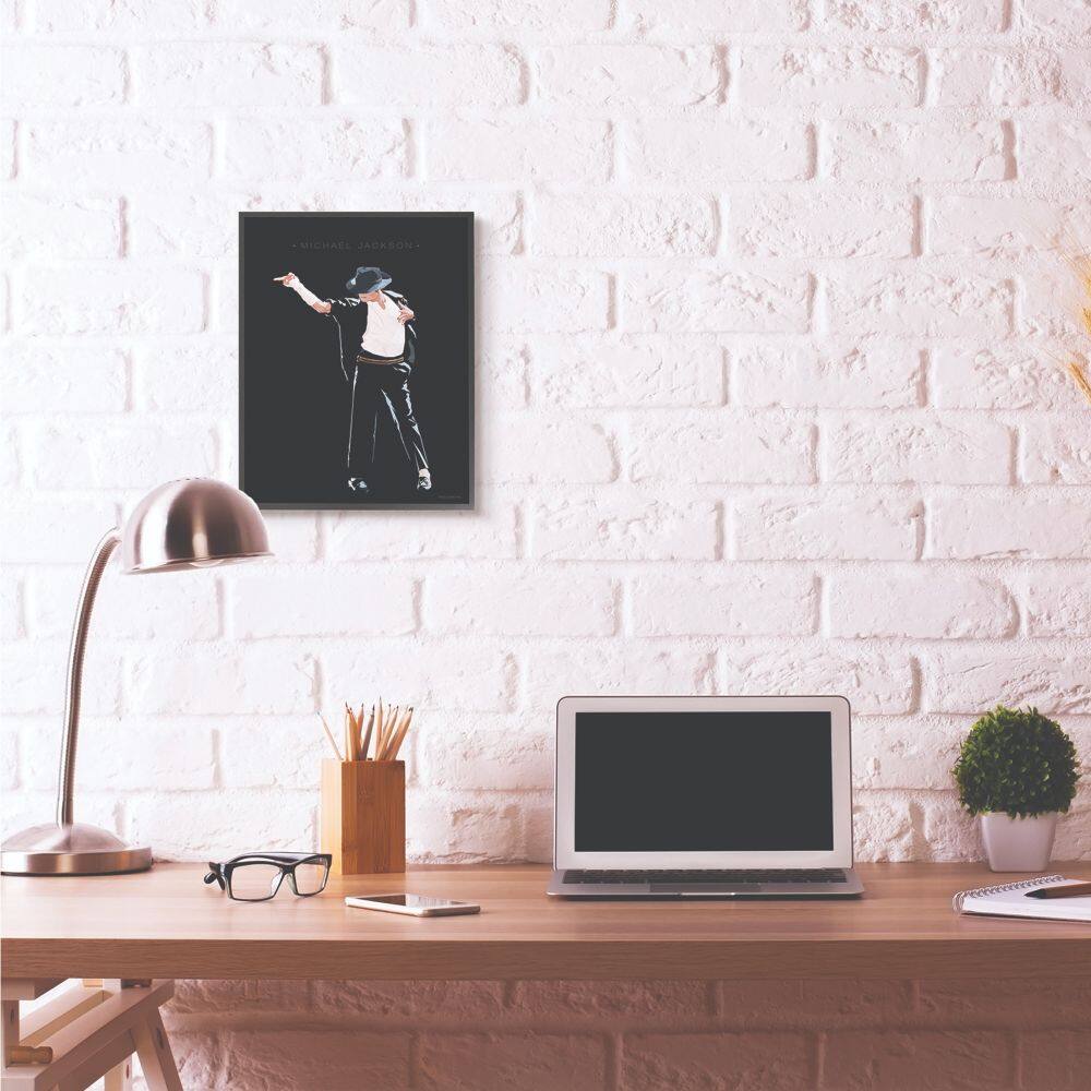 Stupell Industries Michael Jackson Design Wall Accent with Black Frame