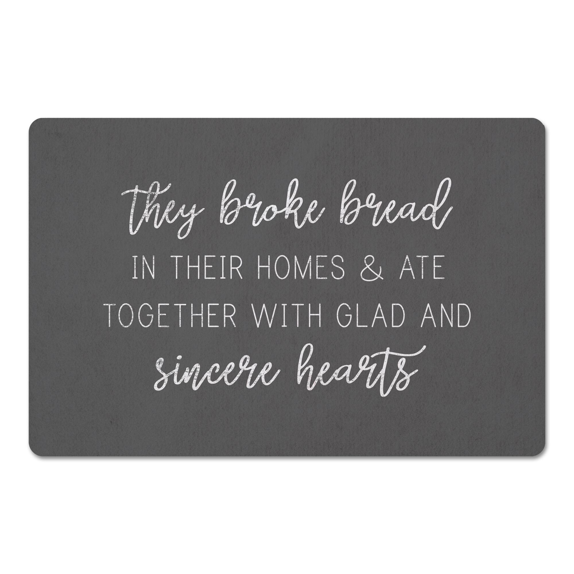 They Broke Bread 18" x 27" Floor Mat