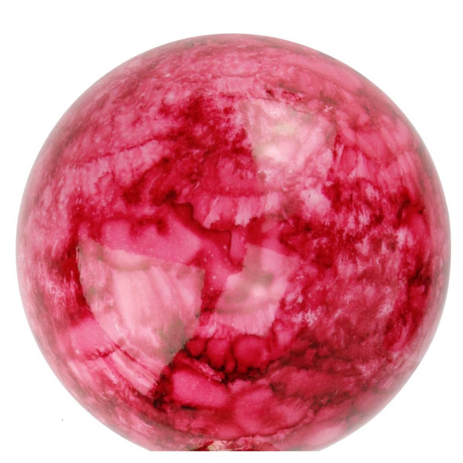4ct Marbled Crimson Red Shatterproof Ball Ornaments