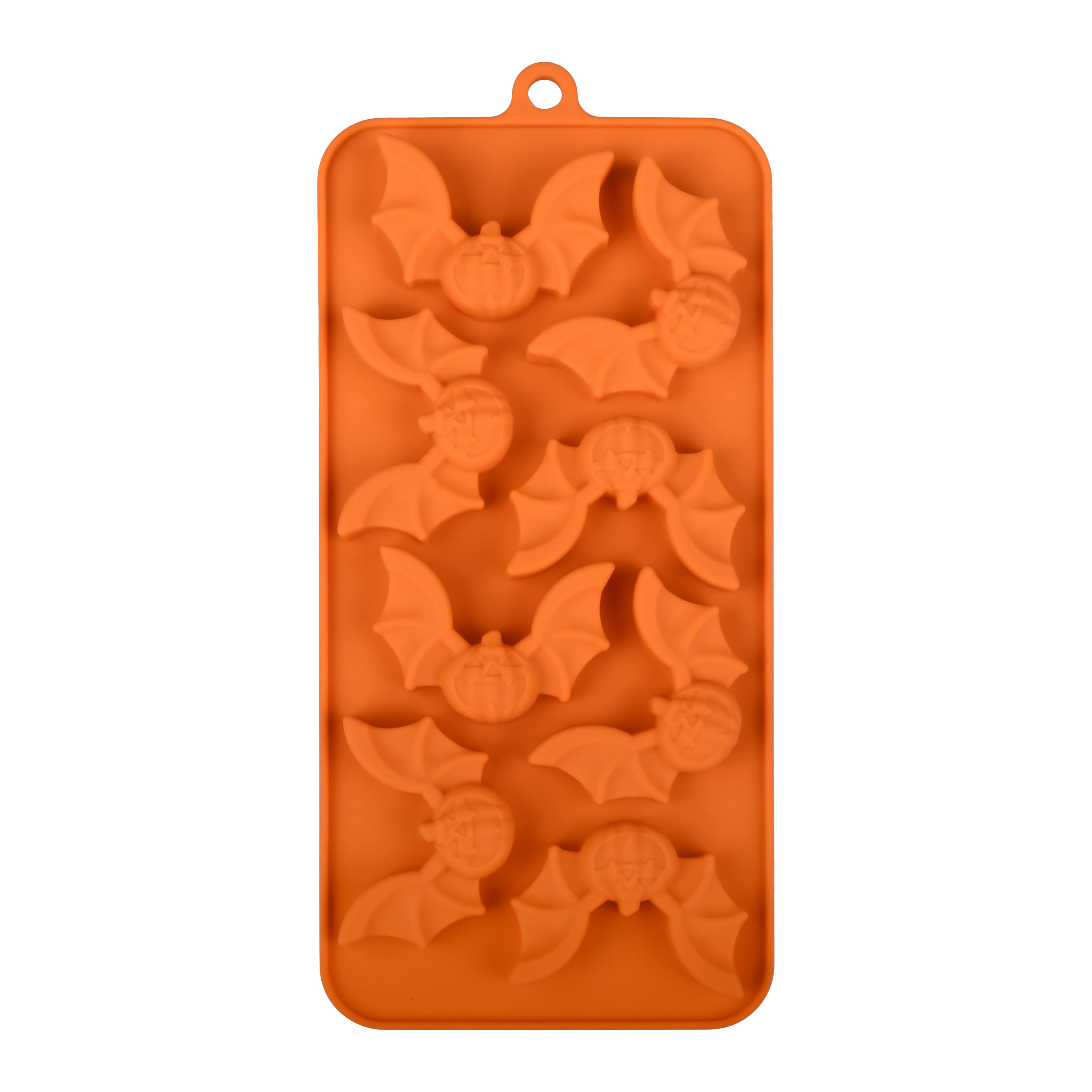 Jack-o&#x27;-Lantern Bat Silicone Candy Mold by Makery&#x2122;