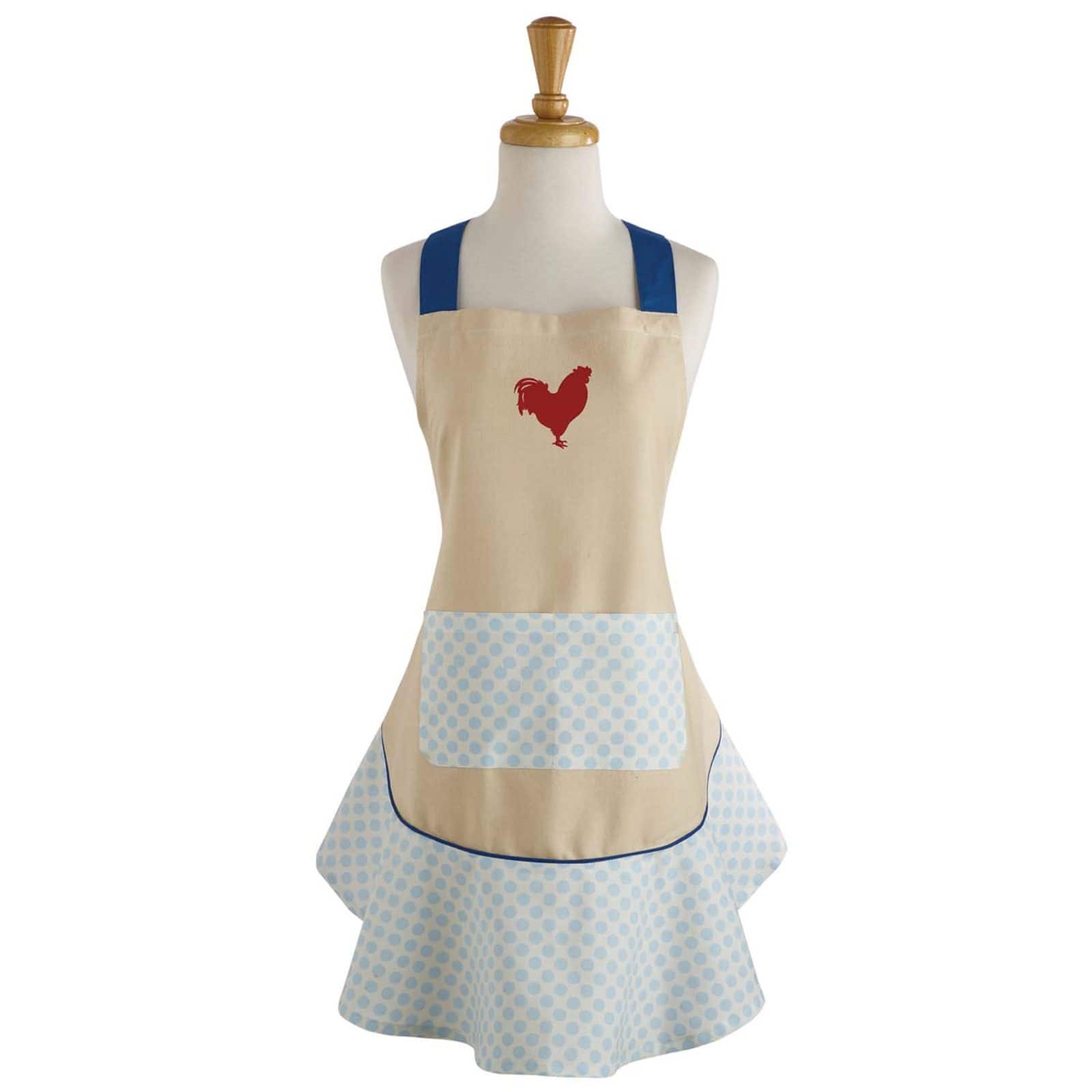 DII® Red Rooster Ruffle Apron