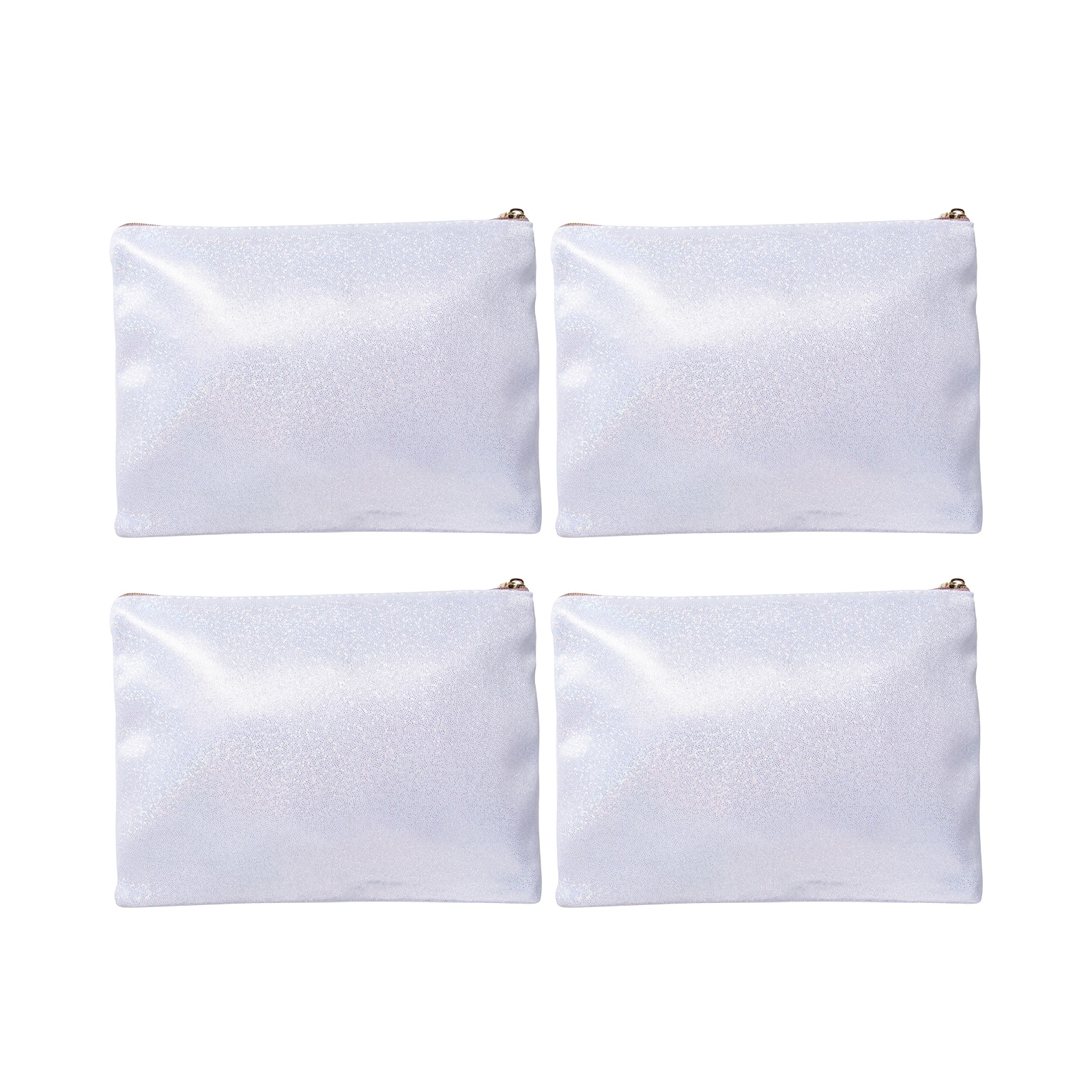 Craft Express 4ct. Sublimation Glitter Makeup Cases