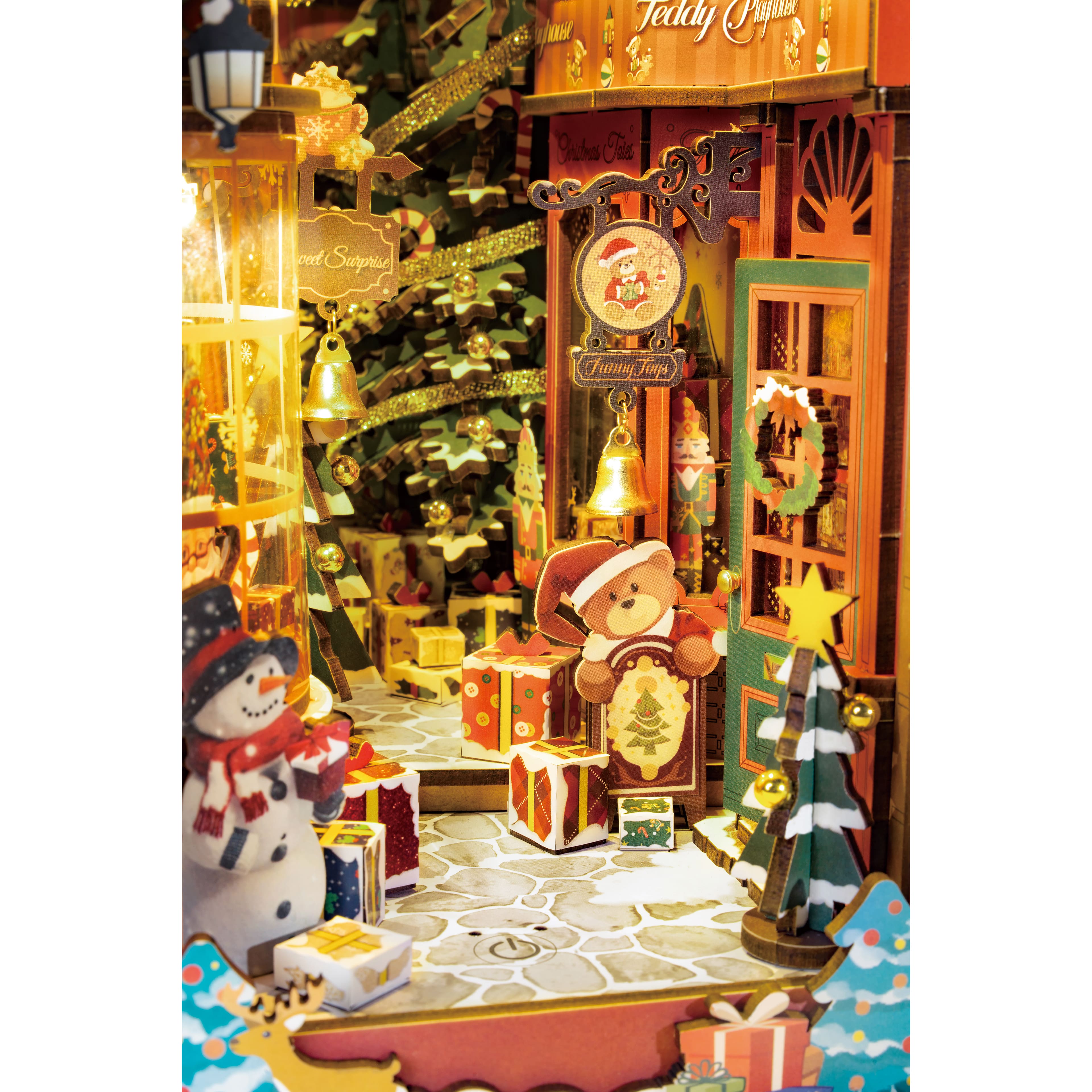 Rolife&#xAE; Christmas Street DIY Book Nook &#x26; Wonderland Kit