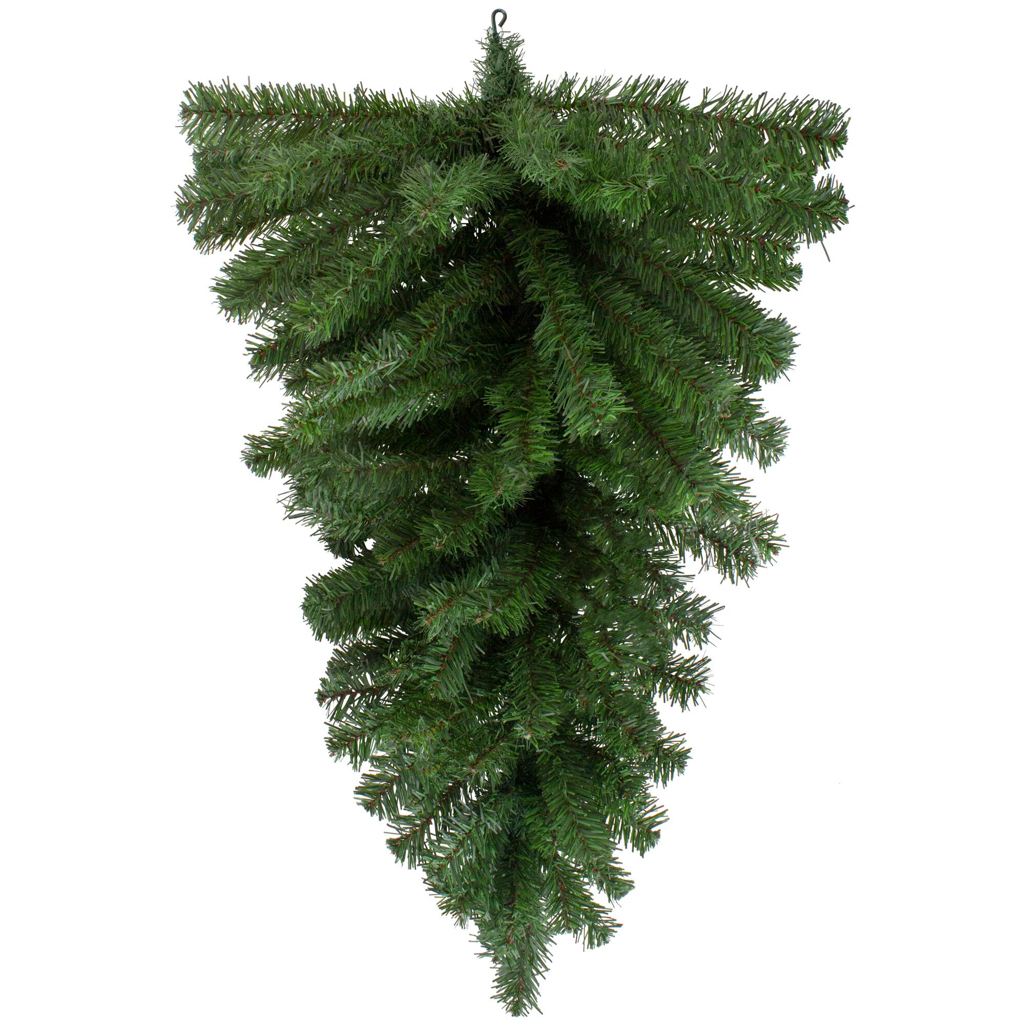 32" Canadian Pine Artificial Christmas Teardrop Swag - Unlit