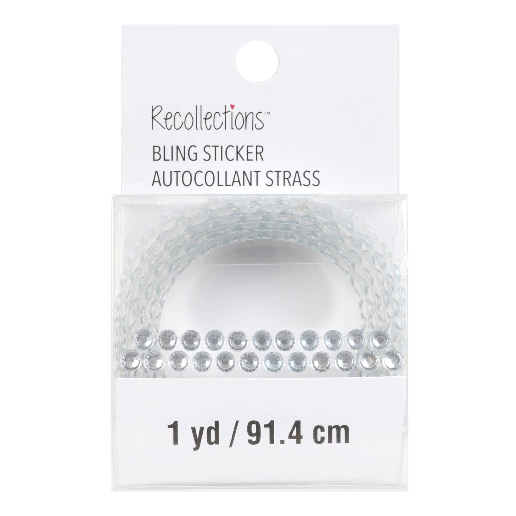 12 Pack: Double Row Rhinestones Stickers by Recollections&#x2122; Bling on a Roll&#x2122;