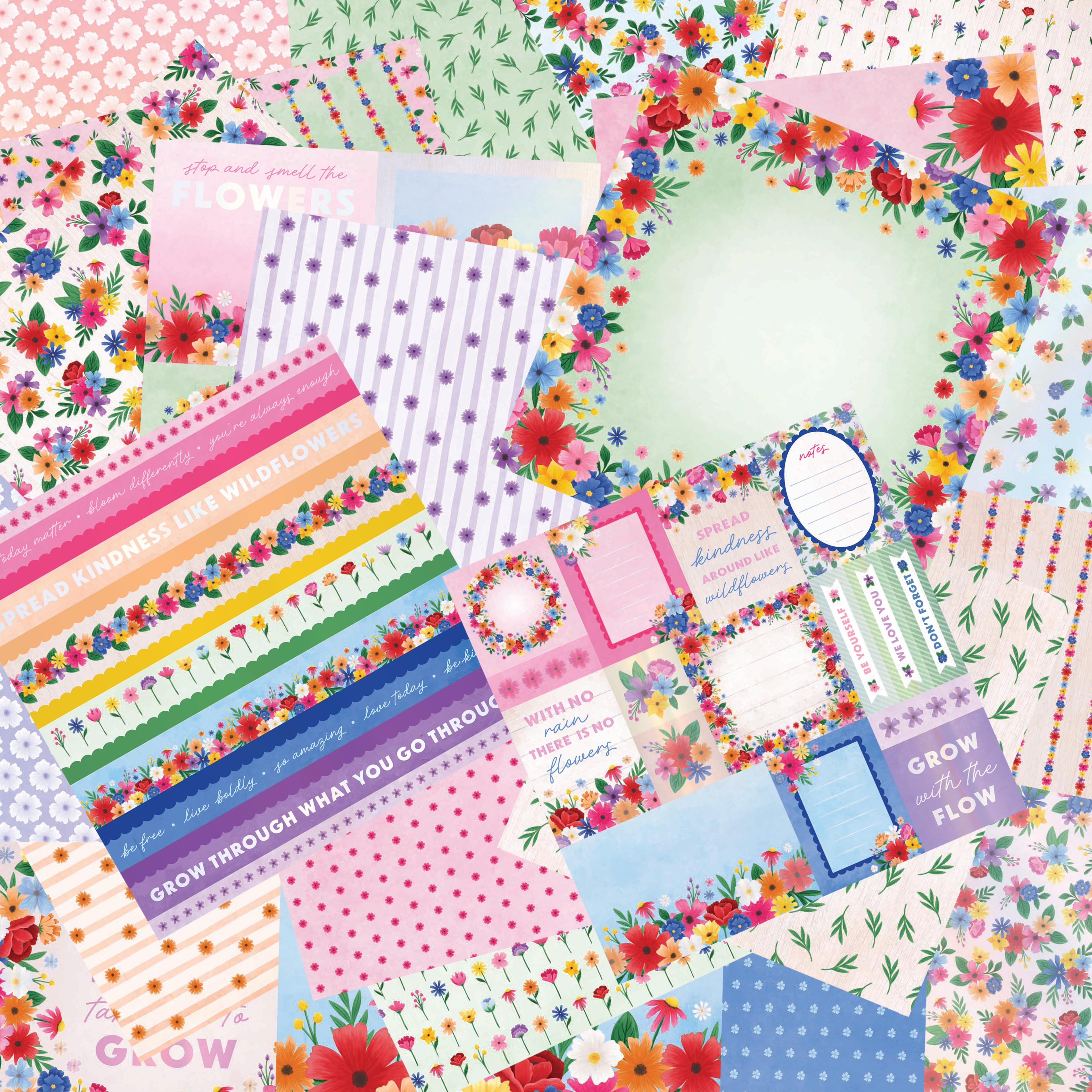 Craft Smith 12&#x22; x 12&#x22; Wildflower Sketches Paper Pad, 48 Sheets