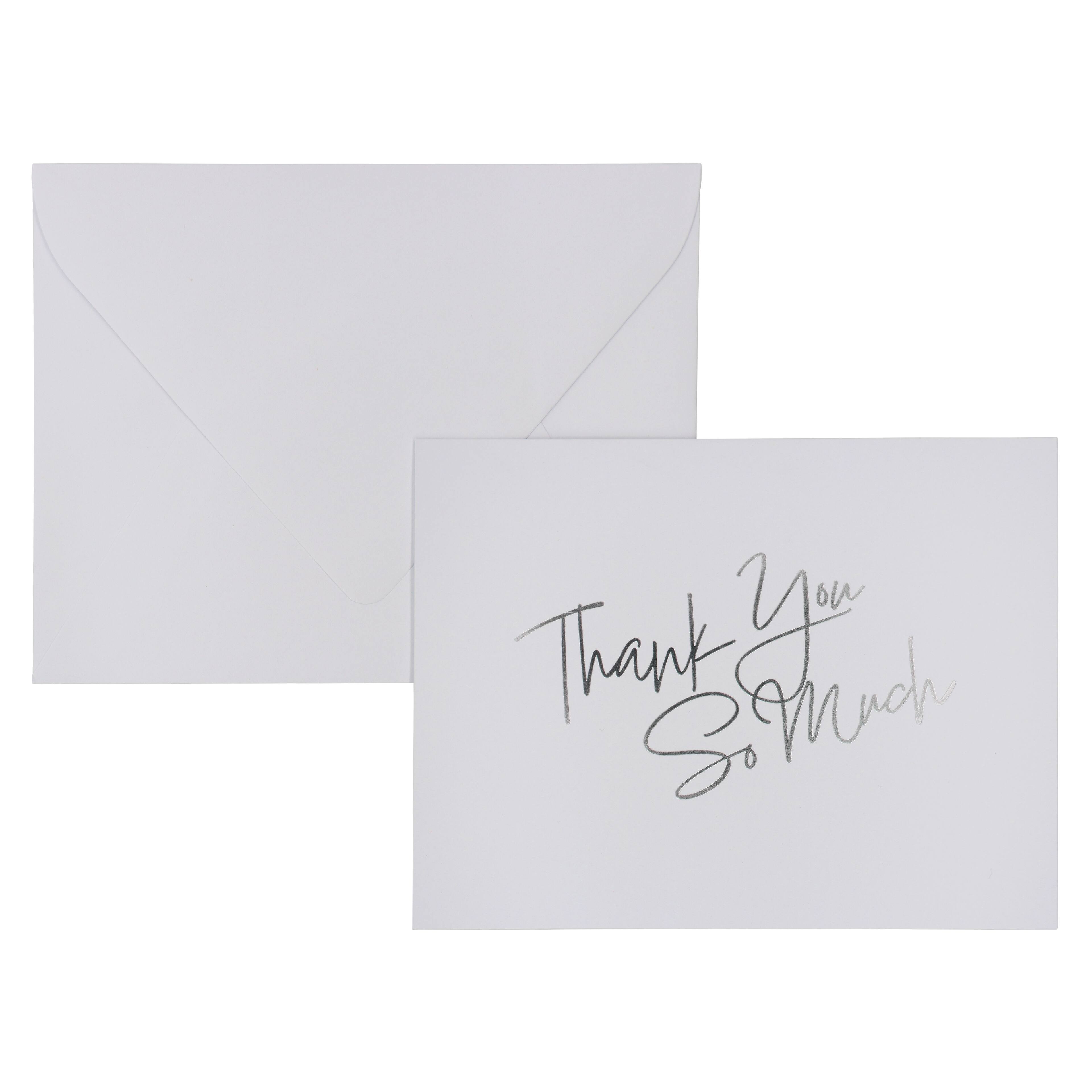 Ensemble de cartes de vœux vierges « Thank You so Much » de Celebrate It