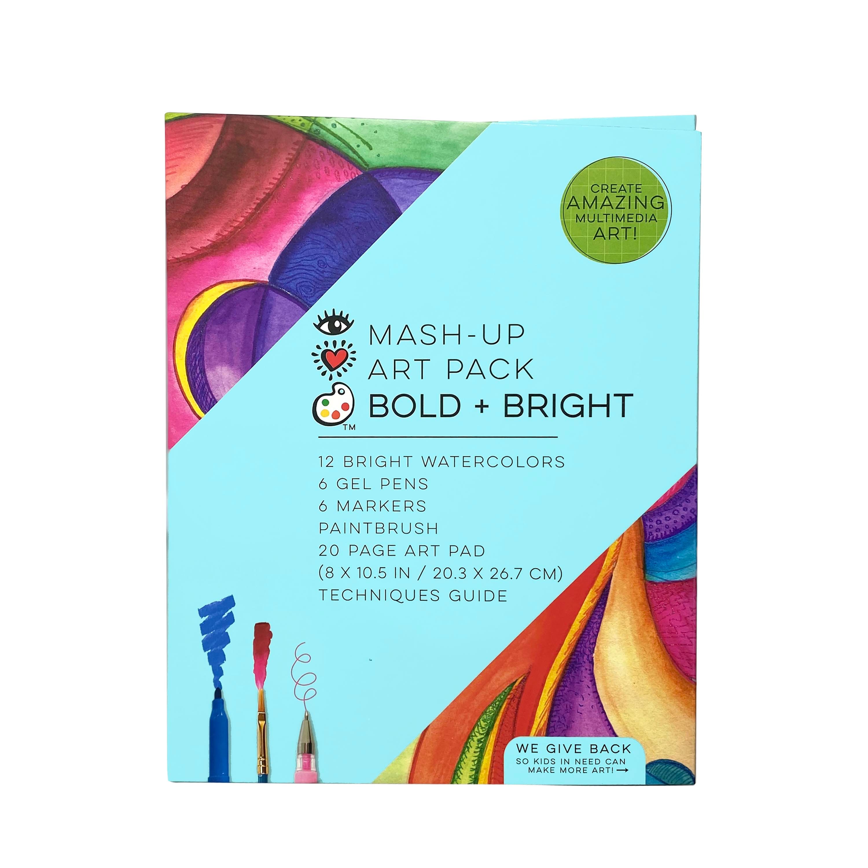 Bright Stripes Bold &#x26; Bright Mash Up Art Set