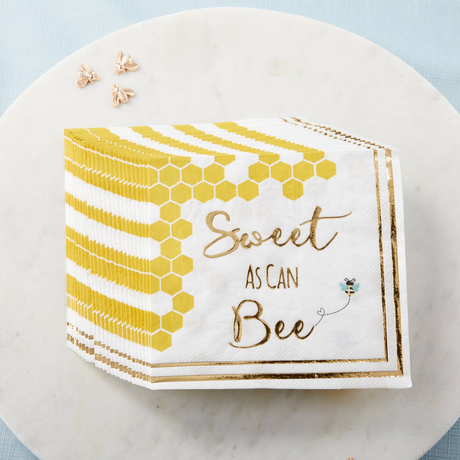 Kate Aspen&#xAE; Sweet As Can Bee Paper Beverage Napkins, 60ct.