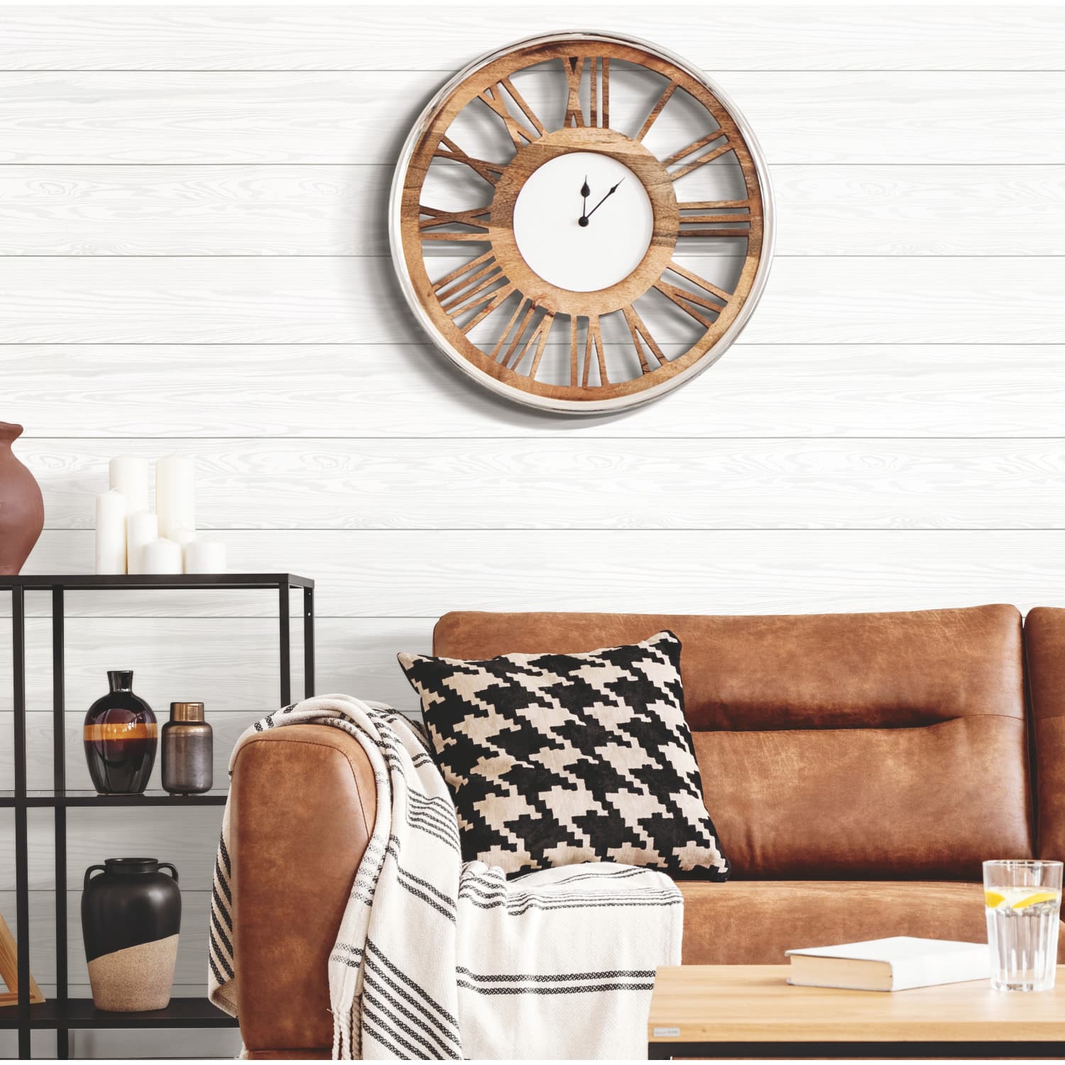 RoomMates Raised Shiplap Peel &#x26; Stick Wallpaper
