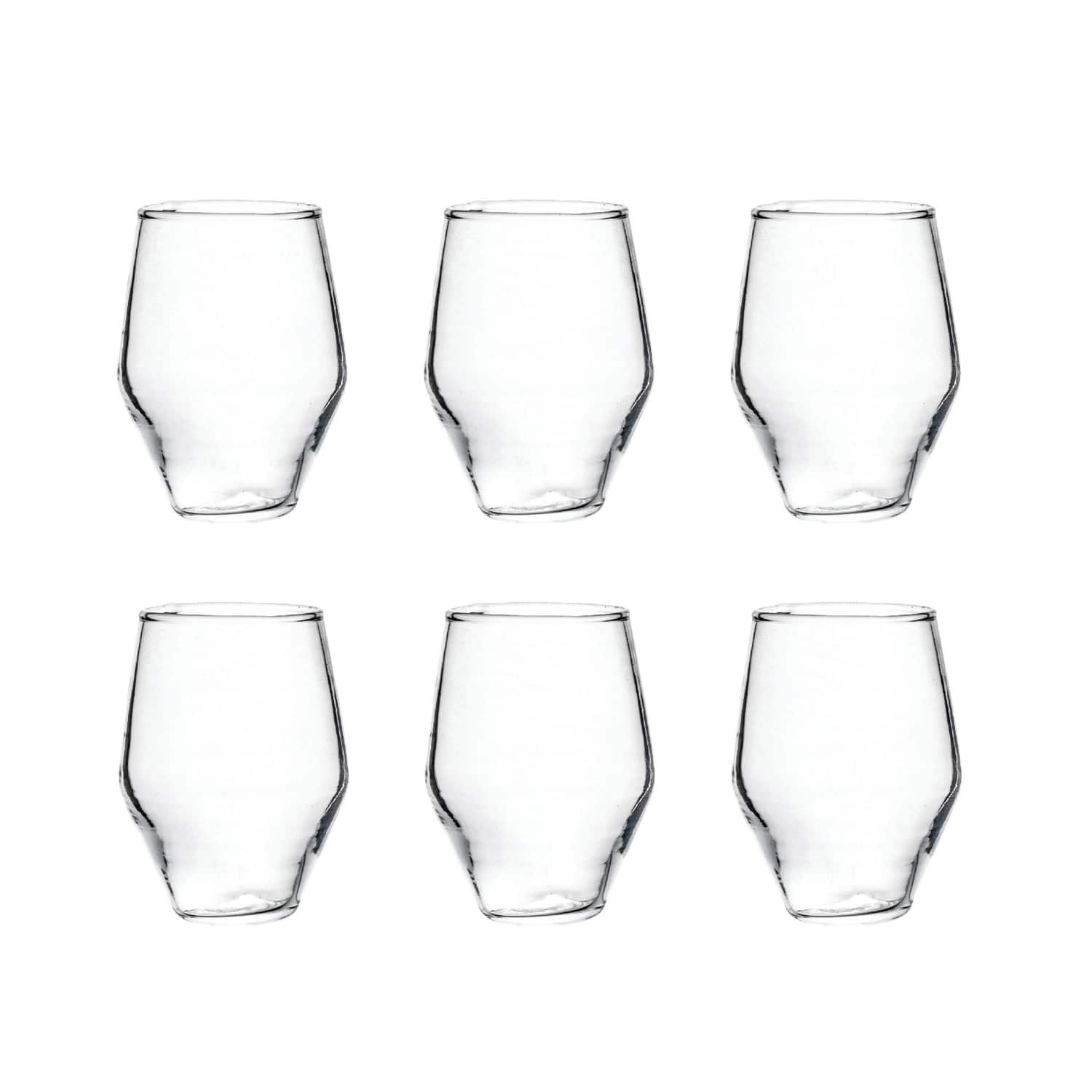Hello Honey&#xAE; 3.25&#x22; Clear Round Drinking Glasses, 6ct.