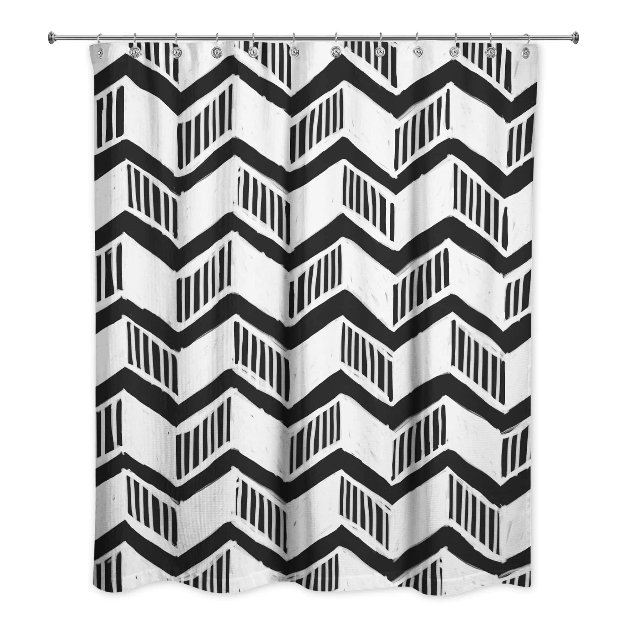 Chevron Shower Curtain