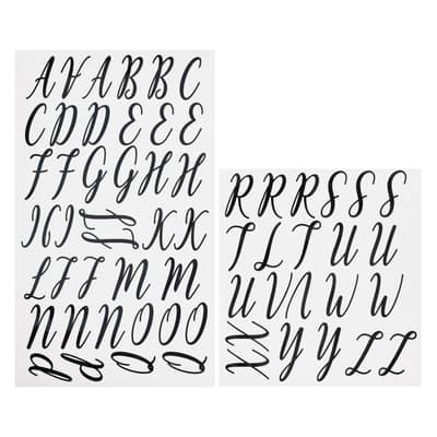 Black Fun Font Alphabet Iron-On Transfers by Make Market® | Michaels