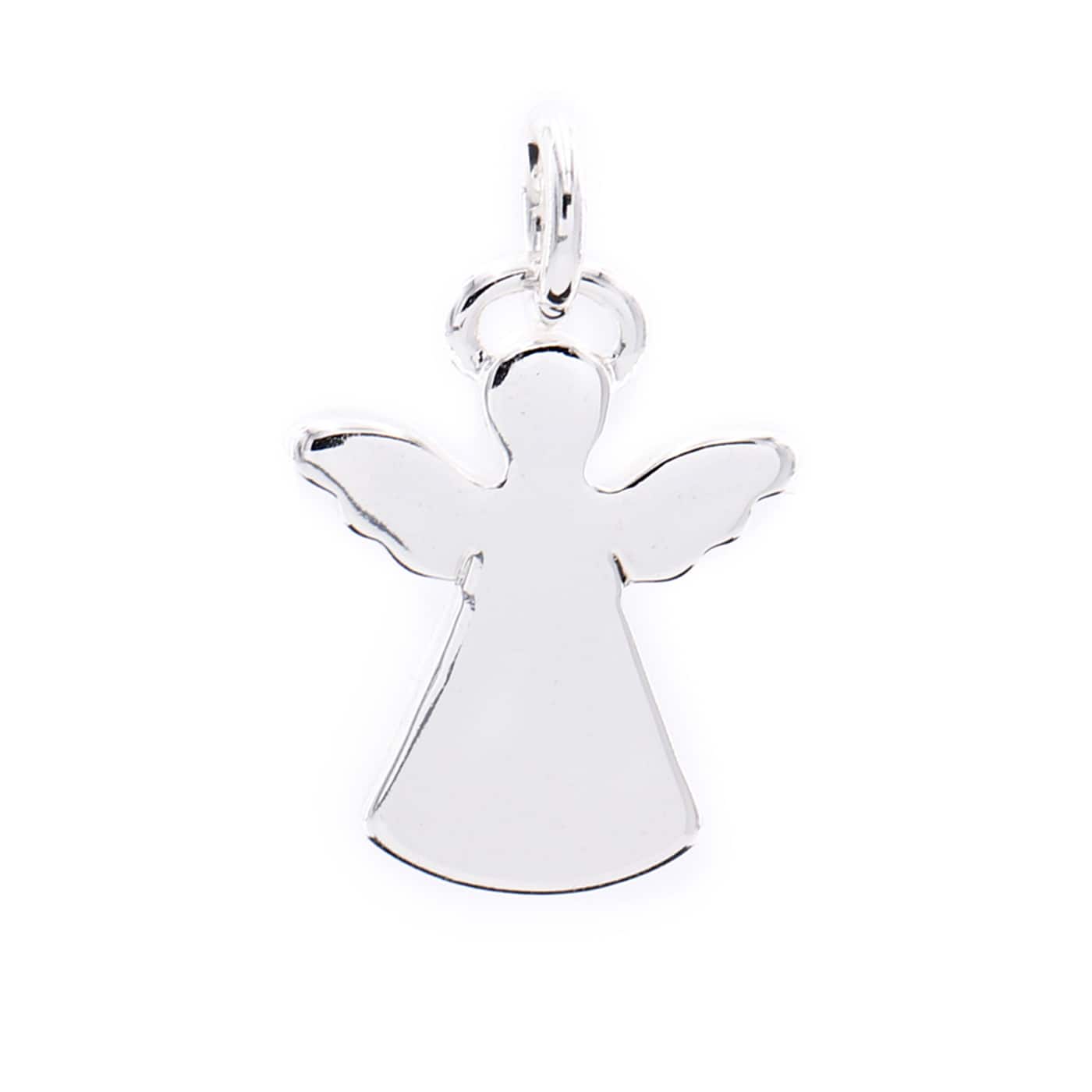 12 Pack: Charmalong™ Silver Plated Angel Charm by Bead Landing™