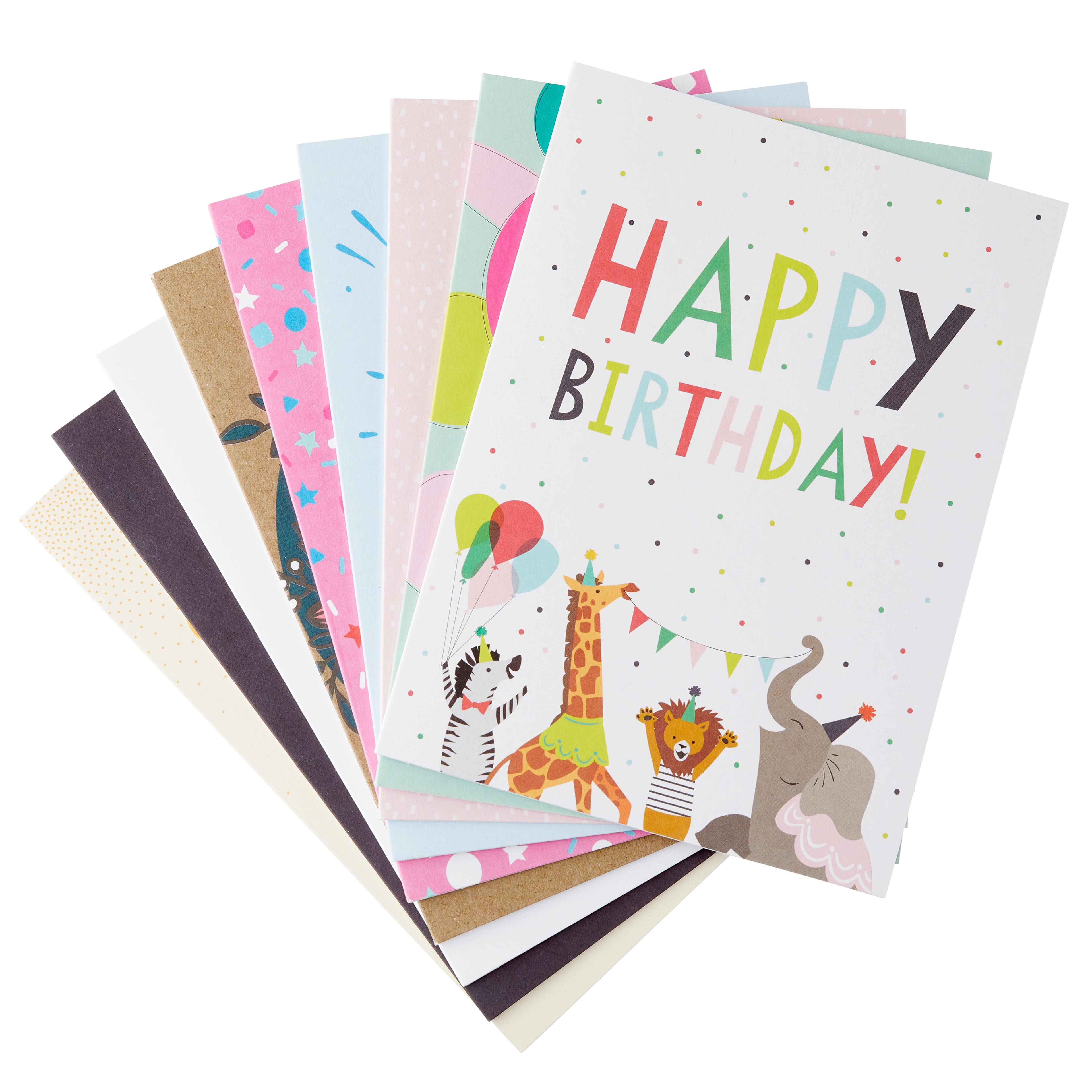 Custom Embossed Birthday Greeting Cards 5 58 x 7 78 Colorful Birthday Box  Of 25 Cards - Office Depot