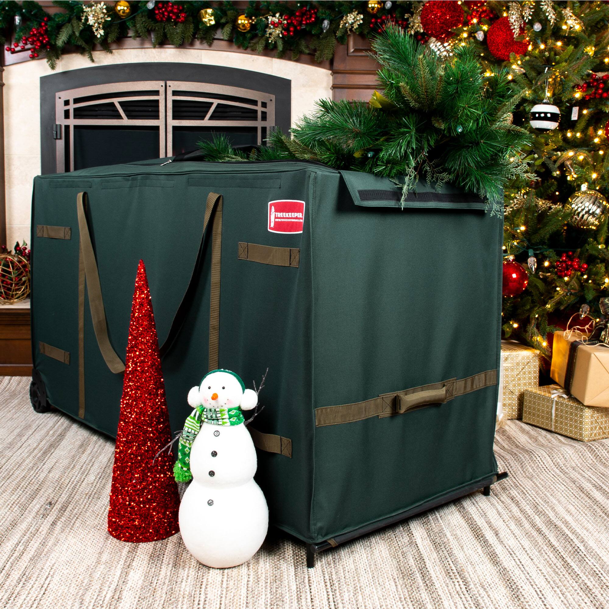 Treekeeper 9-15ft. Artificial Christmas Tree Storage Bag with Wheels