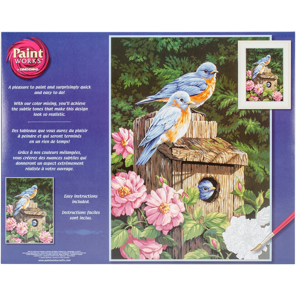 Dimensions&#xAE; PaintWorks&#x2122; Garden Bluebirds Paint-by-Number Kit