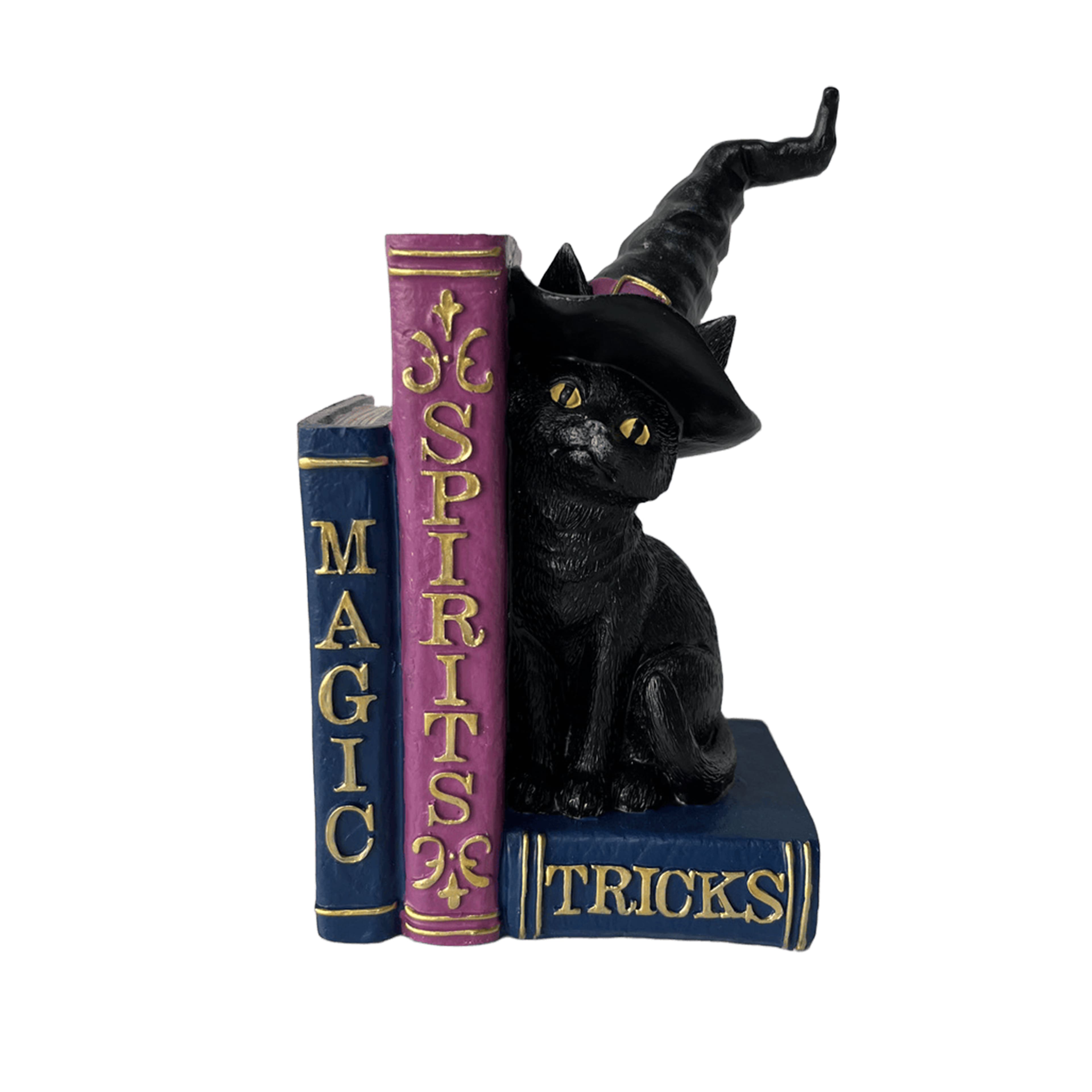 7.75&#x22; Witch Cat with Spell Books Tabletop D&#xE9;cor by Ashland&#xAE;