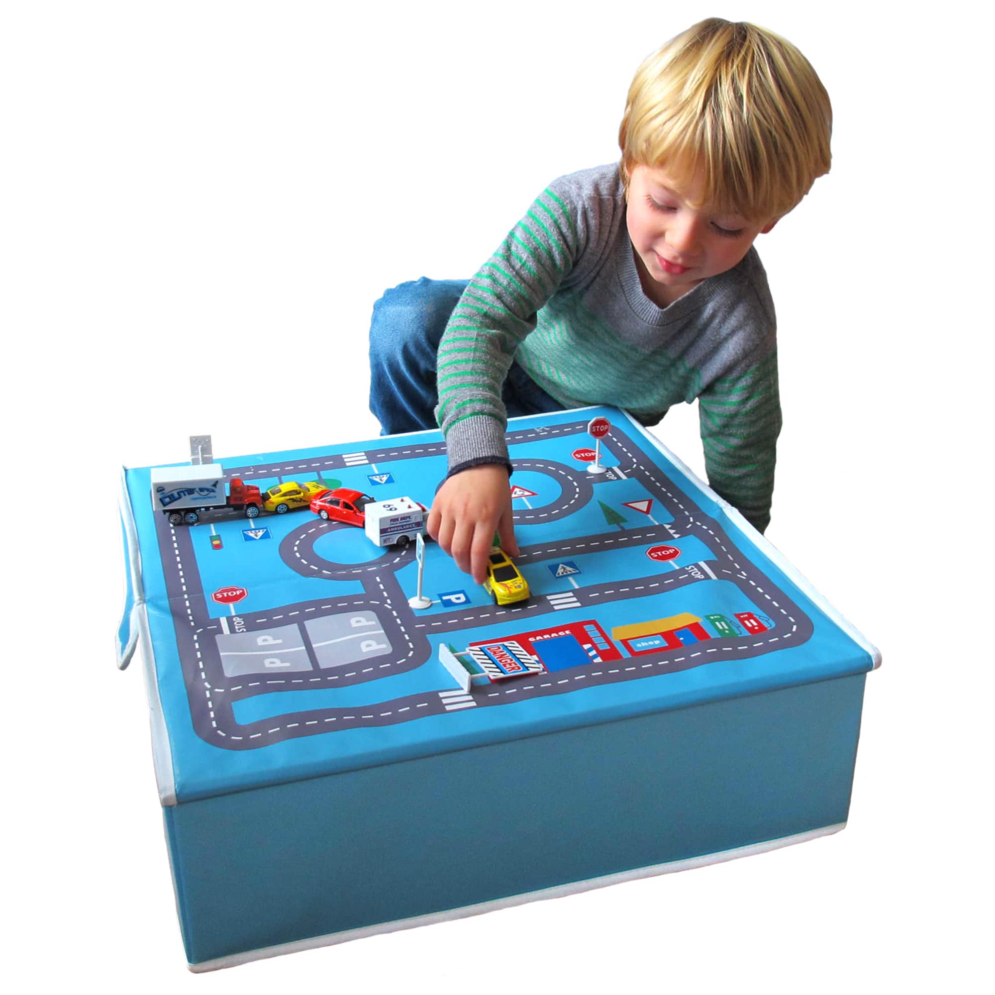 Fun2Give&#xAE; Pop-it-Up&#xAE; Garage with Road Playmat and Storage