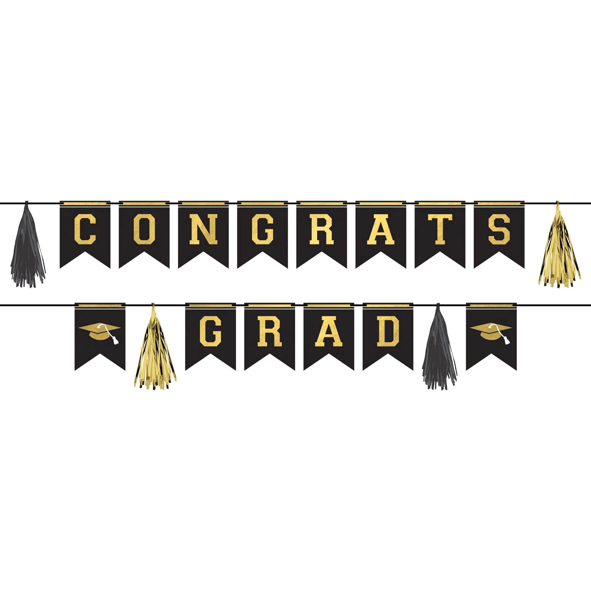10ft. Congrats Graduate Pennant Banner Set