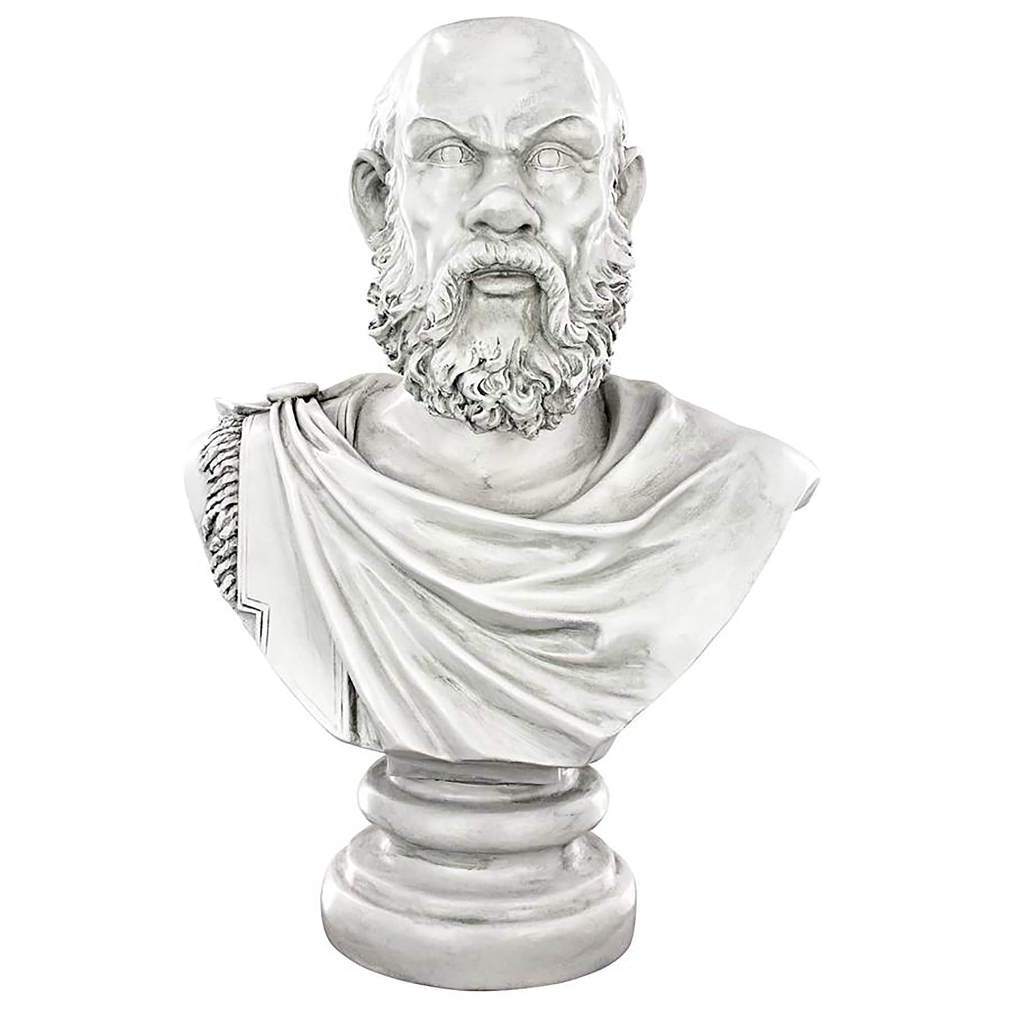 Design Toscano 17.5" Bust Planters of Antiquity Statues The Philosopher Socrates