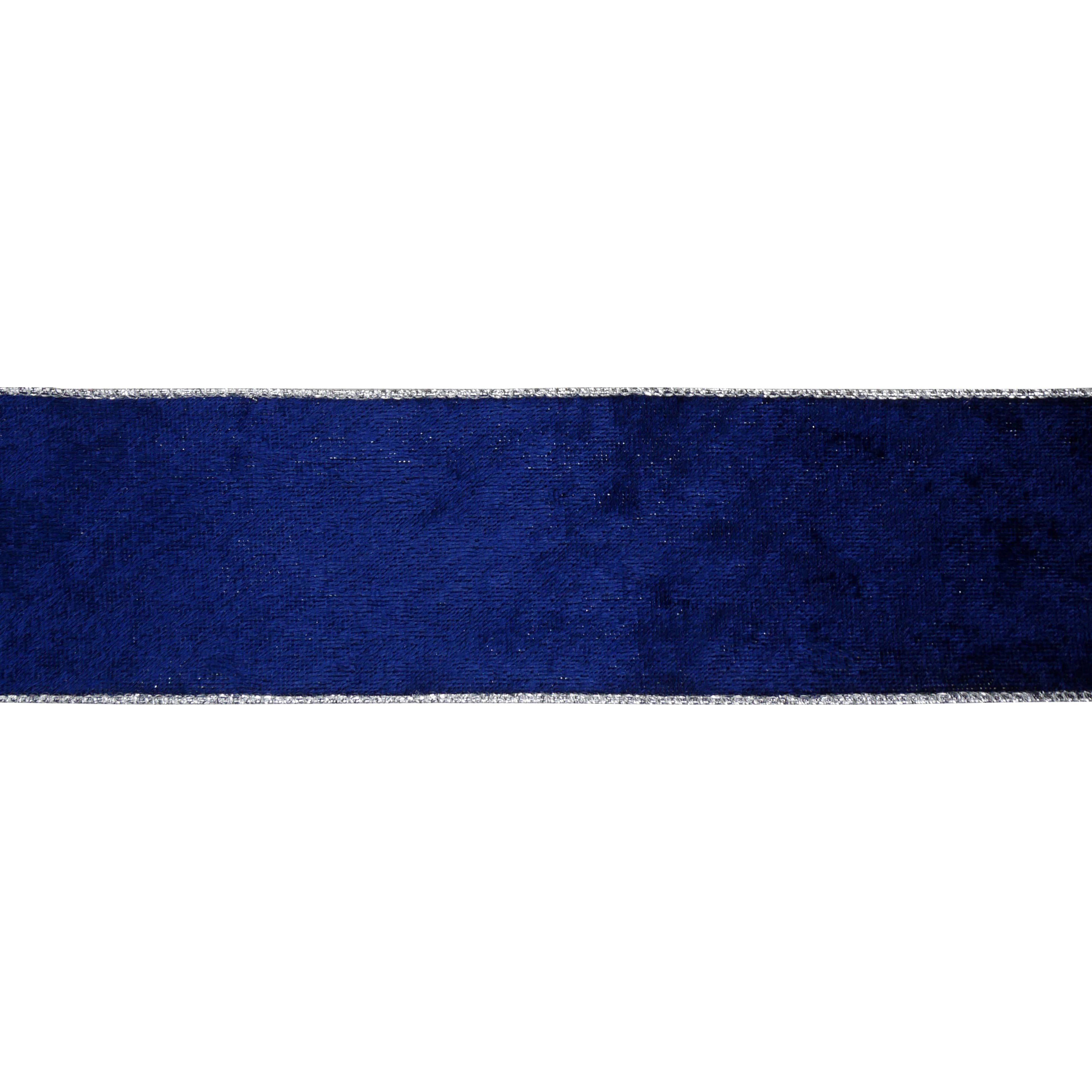 2.5&#x22; x 60ft. Navy Velvet Wired Ribbon by Celebrate It&#x2122; Christmas