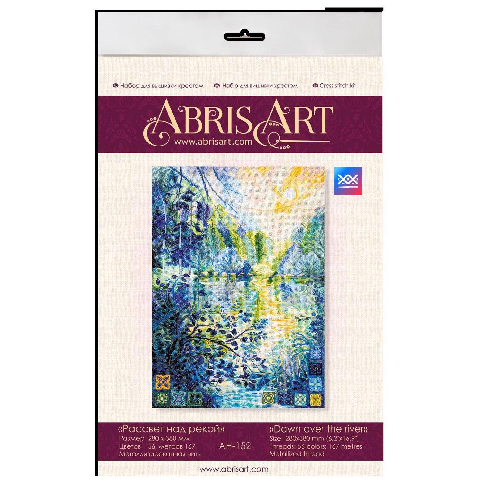 Abris Art Dawn Over the River Counted Cross Stitch Kit