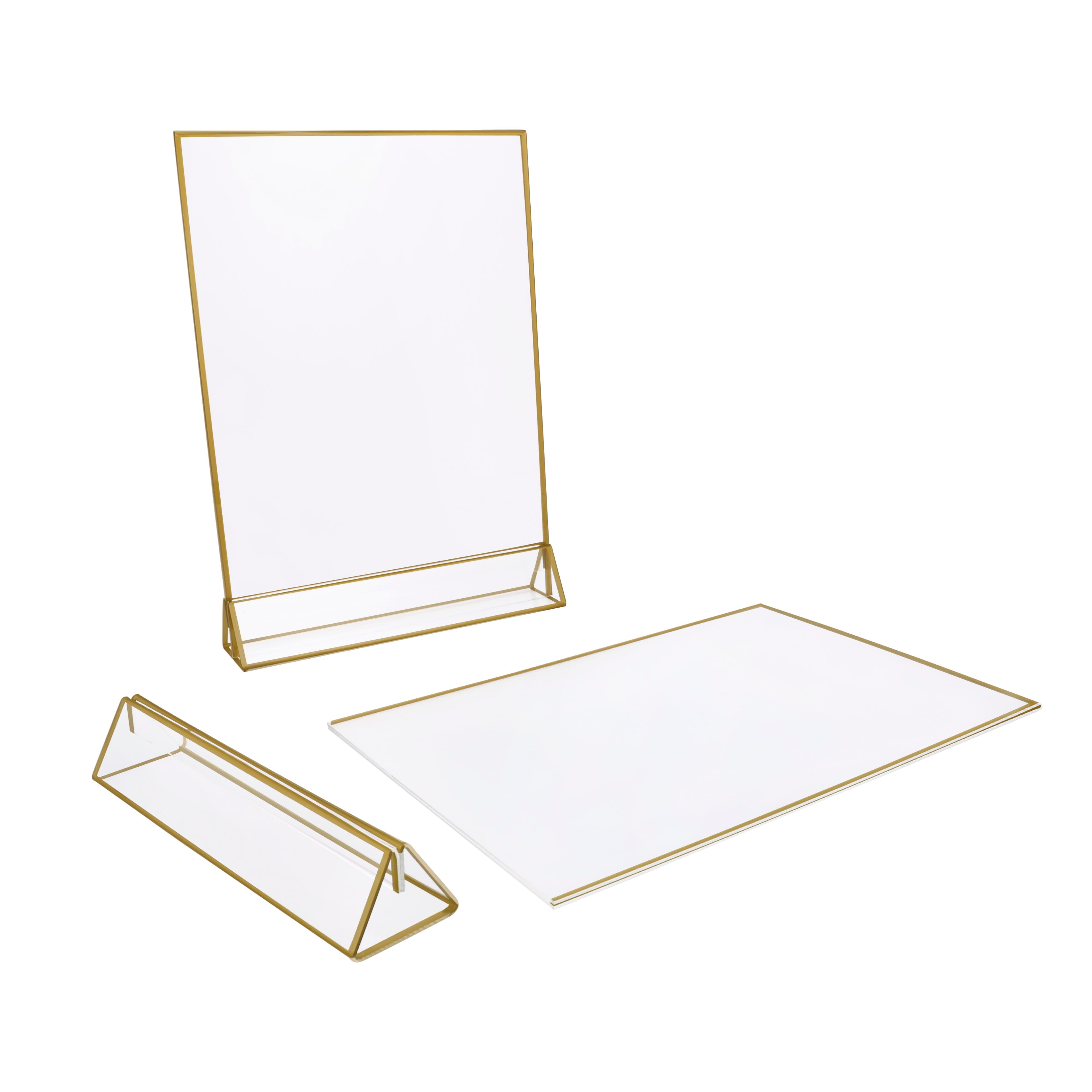 8.5" x 11" Gold Acrylic Sign Holders, 2ct. by Celebrate It™